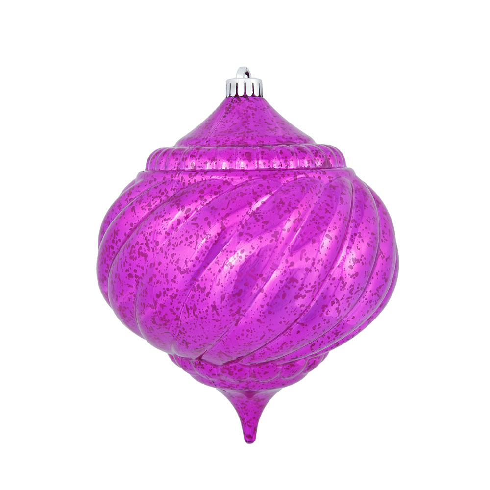 8 Inch Shiny Mercury Onion Ornament