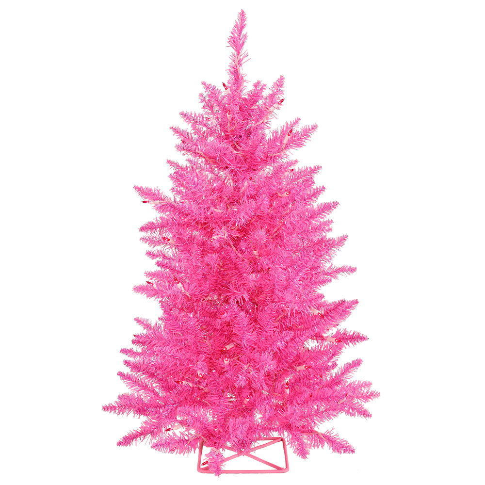 Hot Pink Table Top Tree: Pink Lights