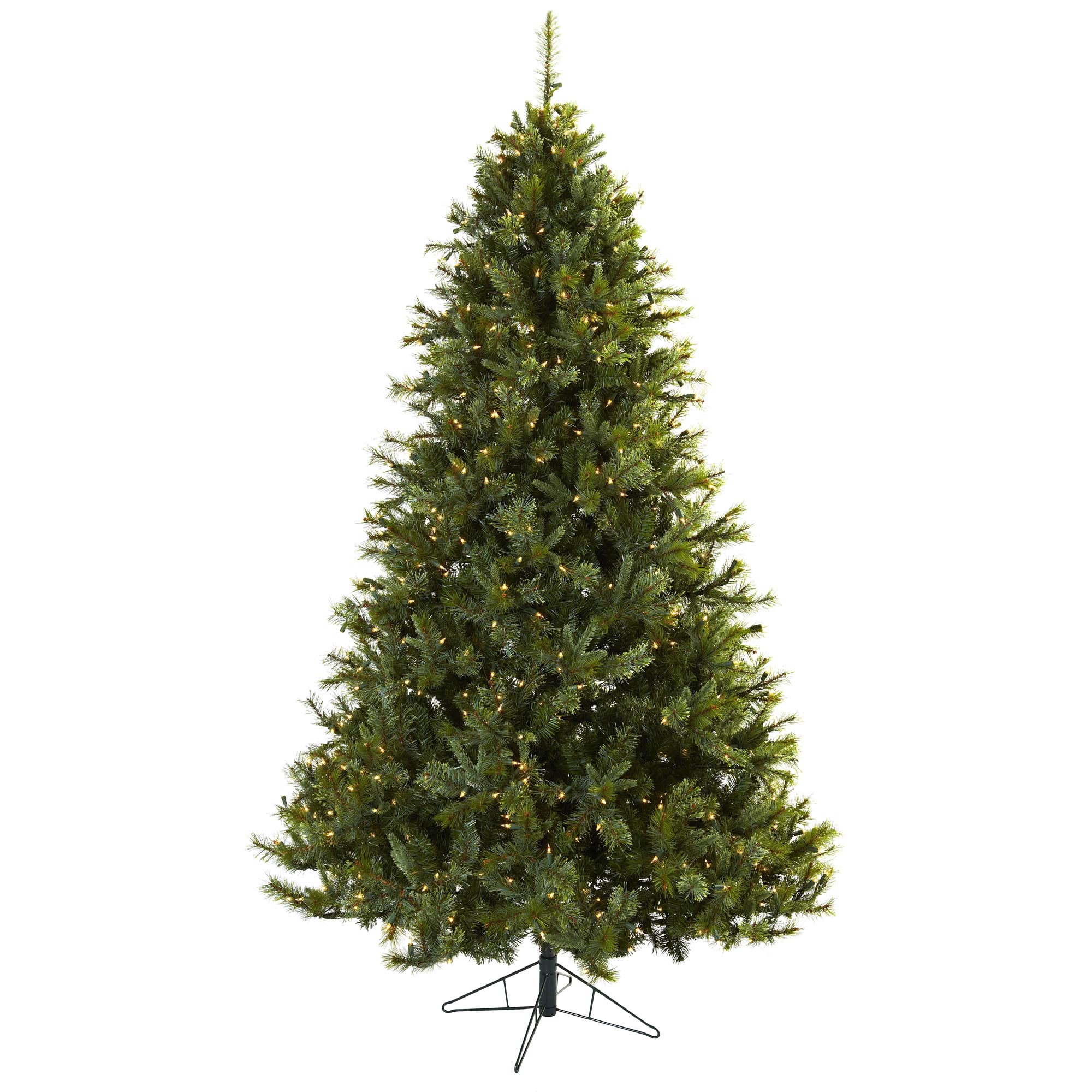 7.5 Foot Artificial Majestic Pine Christmas Tree: Clear Lights