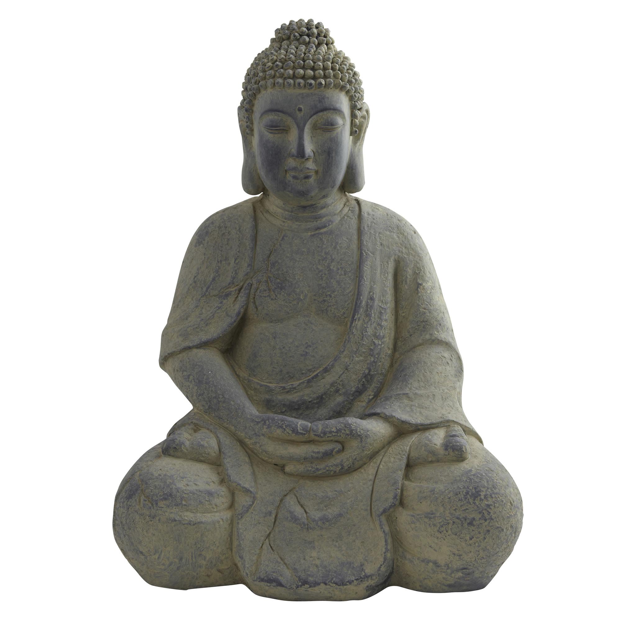 19.75 Inch Artificial Buddha Statue (indoor/outdoor)