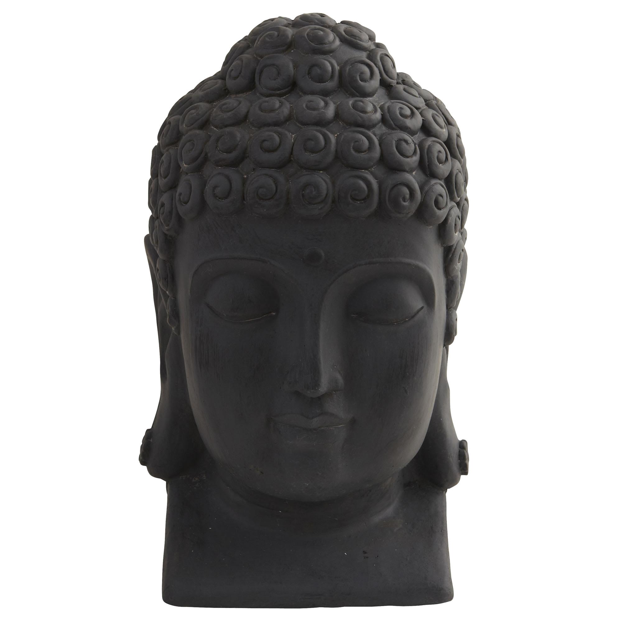 15.5 Inch Artificial Buddha Head (indoor/outdoor)