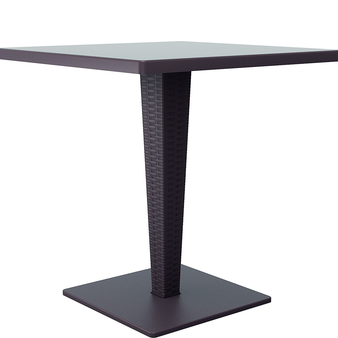 Riva 27.5 Inch Werzalit Top Square Dining Table