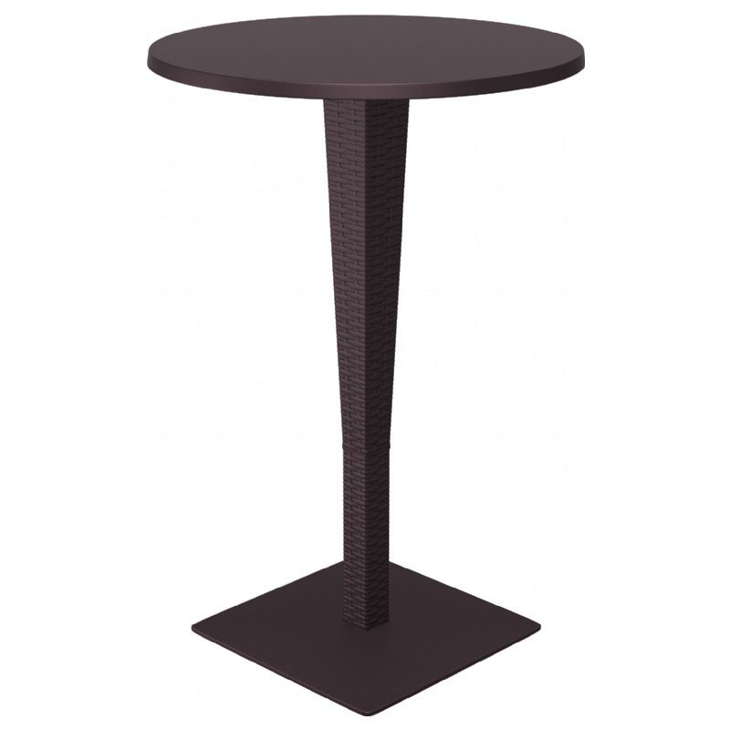 Riva 27.5 Inch Werzalit Round Top Bar Height Table