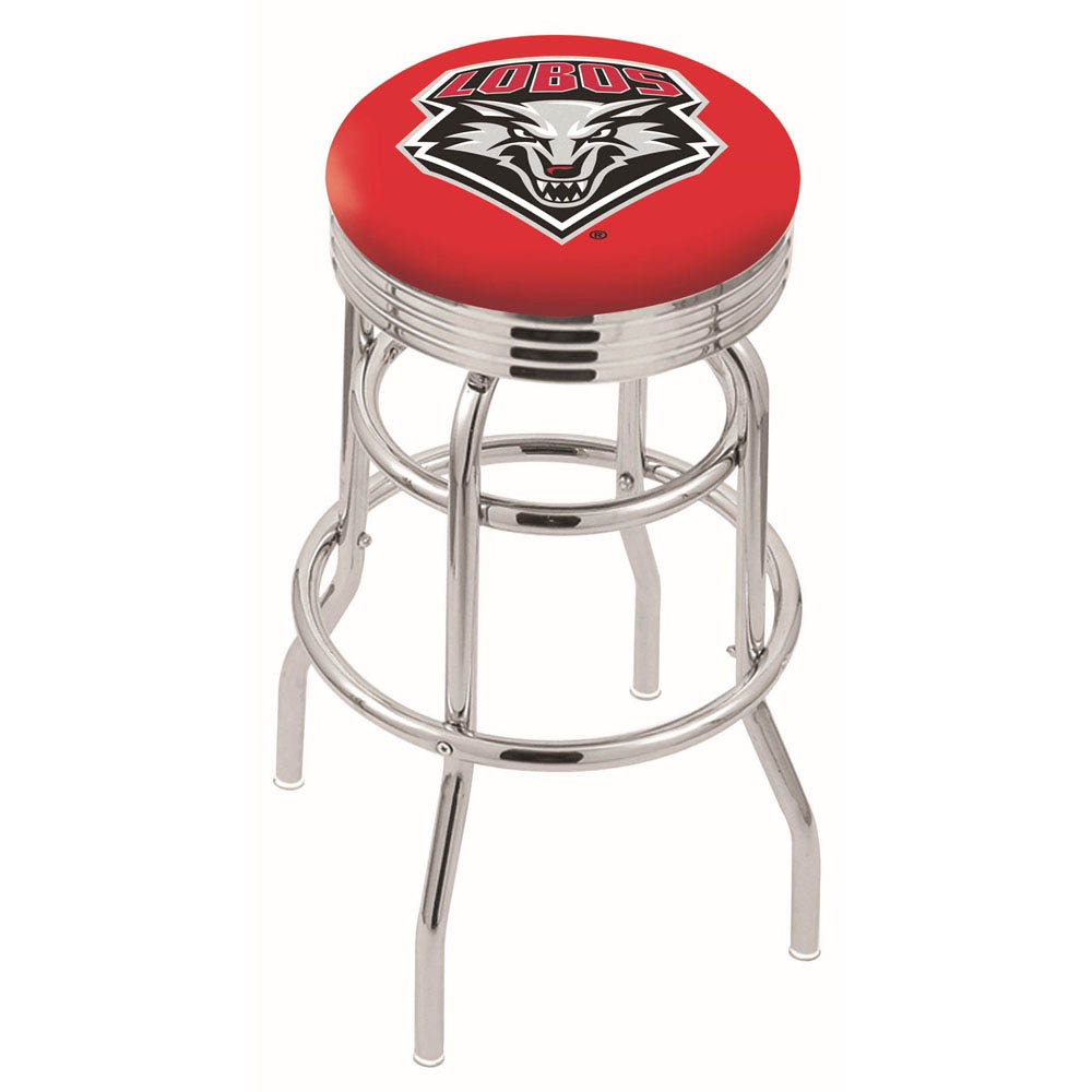 L7c3 - 30 Inch Chrome 2-ring New Mexico Swivel Counter Stool