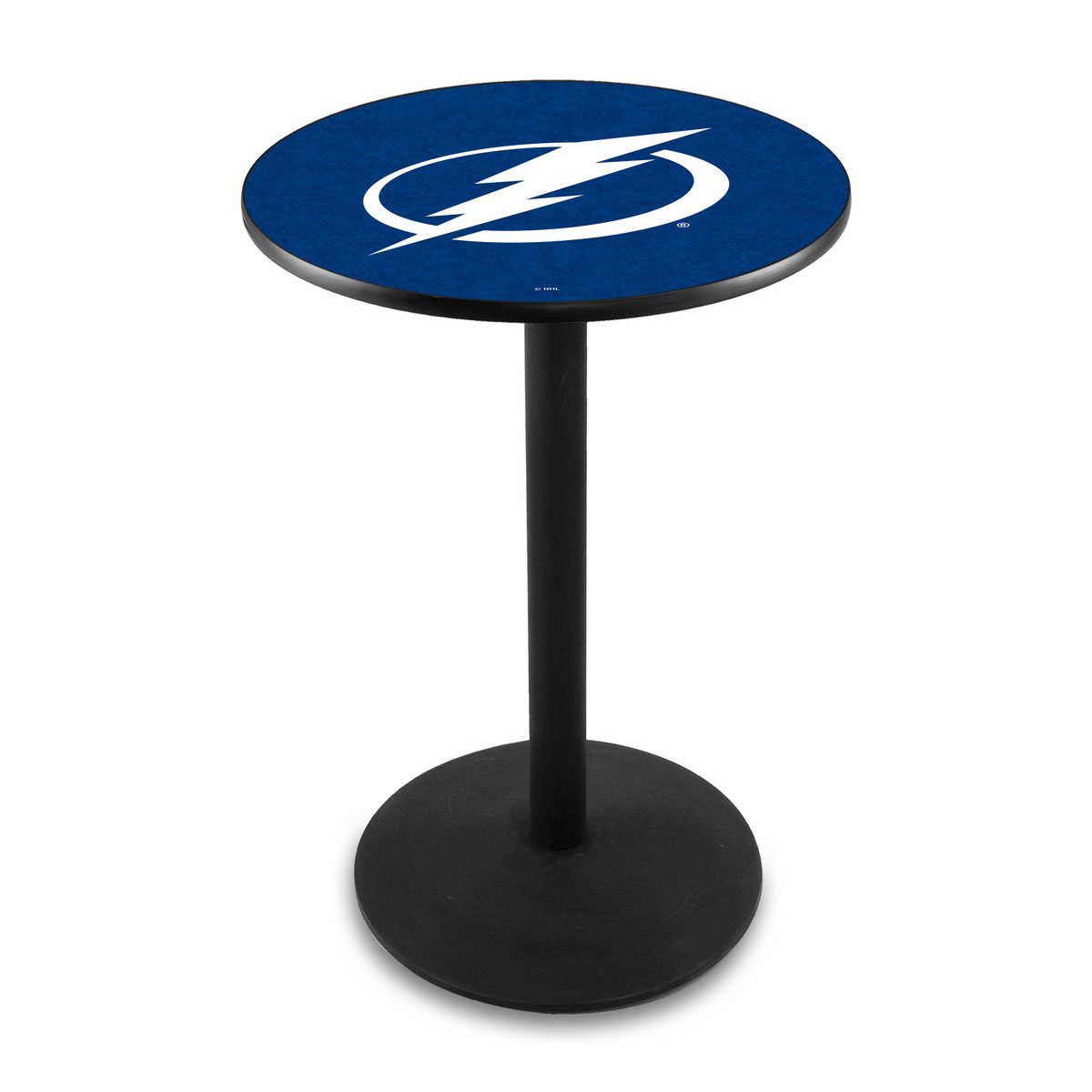Tampa Bay Lightning Logo Pub Bar Table With Round Stand