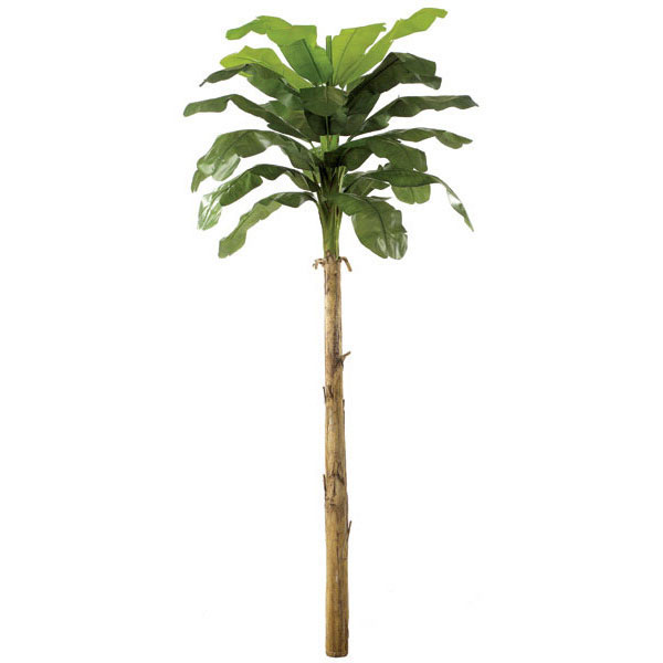 15 Foot Artificial Banana Palm With Synthetic Trunk