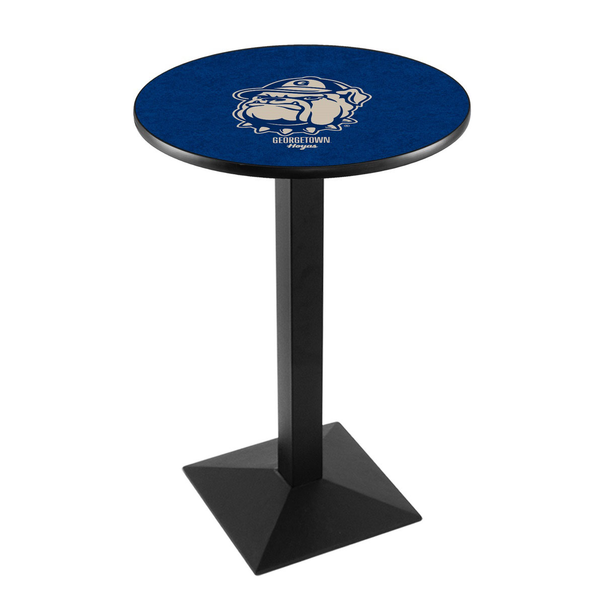 Georgetown University Logo Pub Bar Table With Square Stand