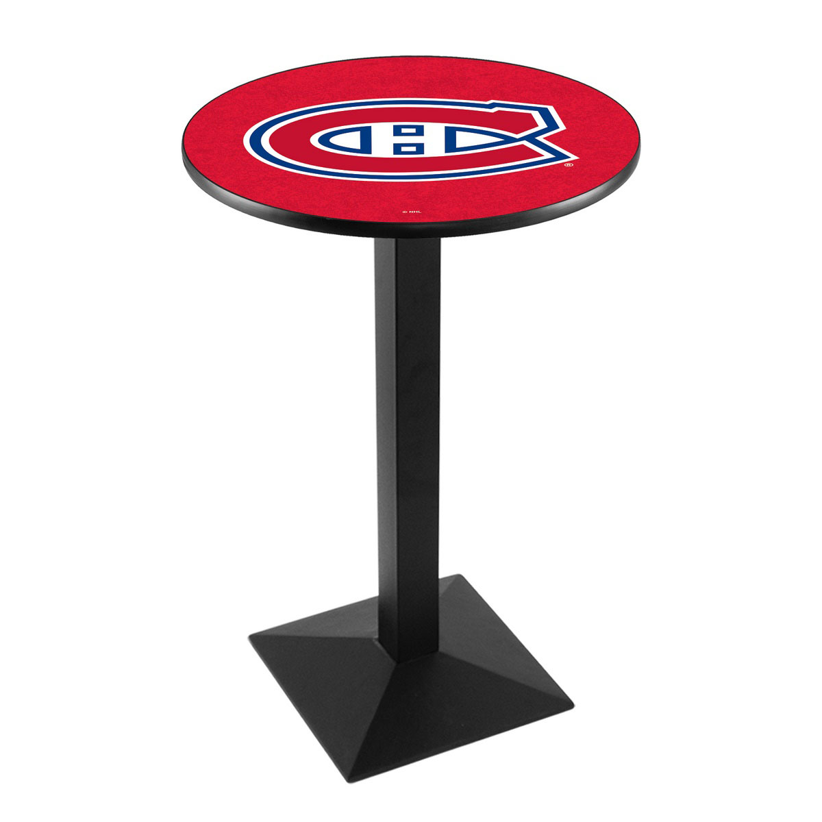 Montreal Canadiens Logo Pub Bar Table With Square Stand