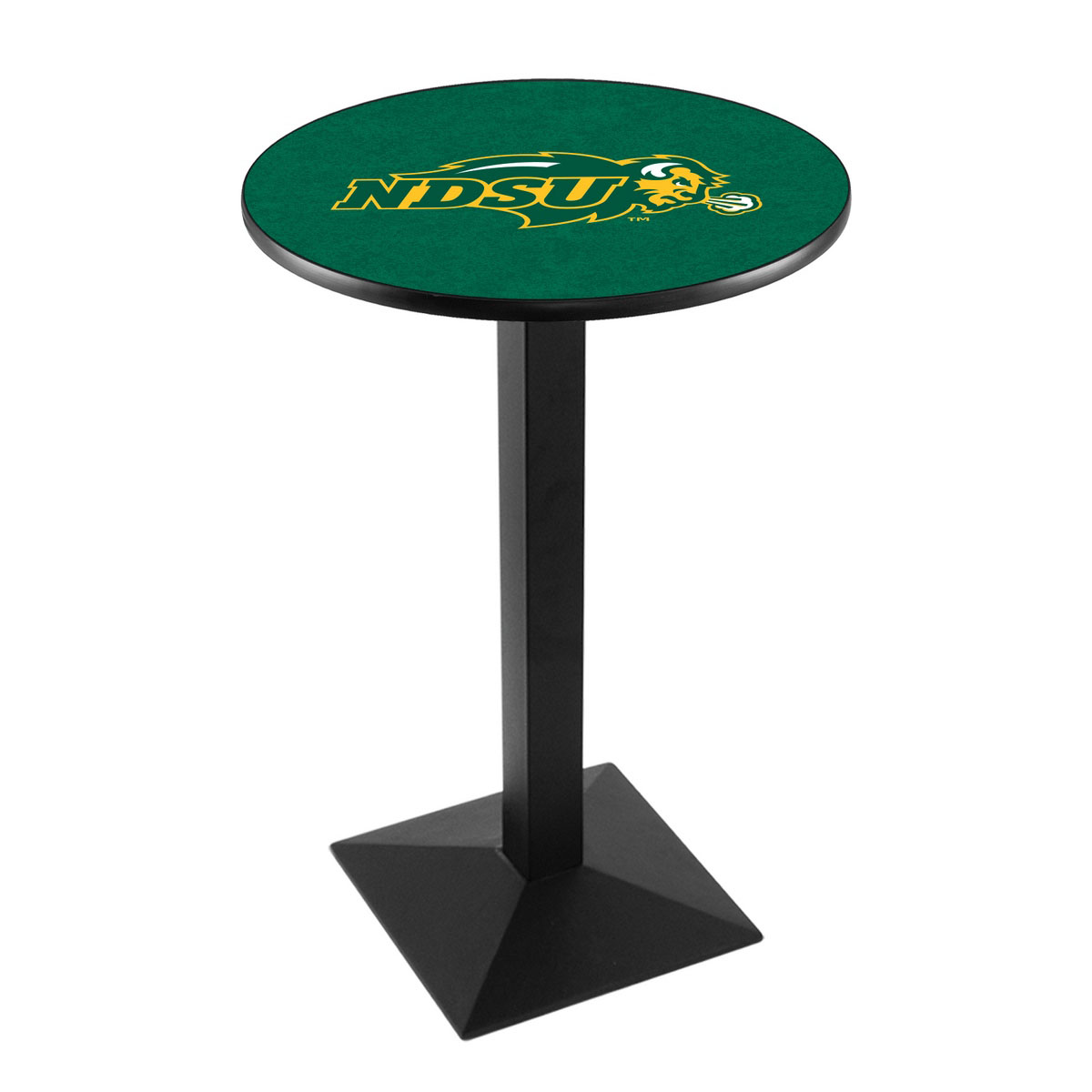 North Dakota State University Logo Pub Bar Table With Square Stand