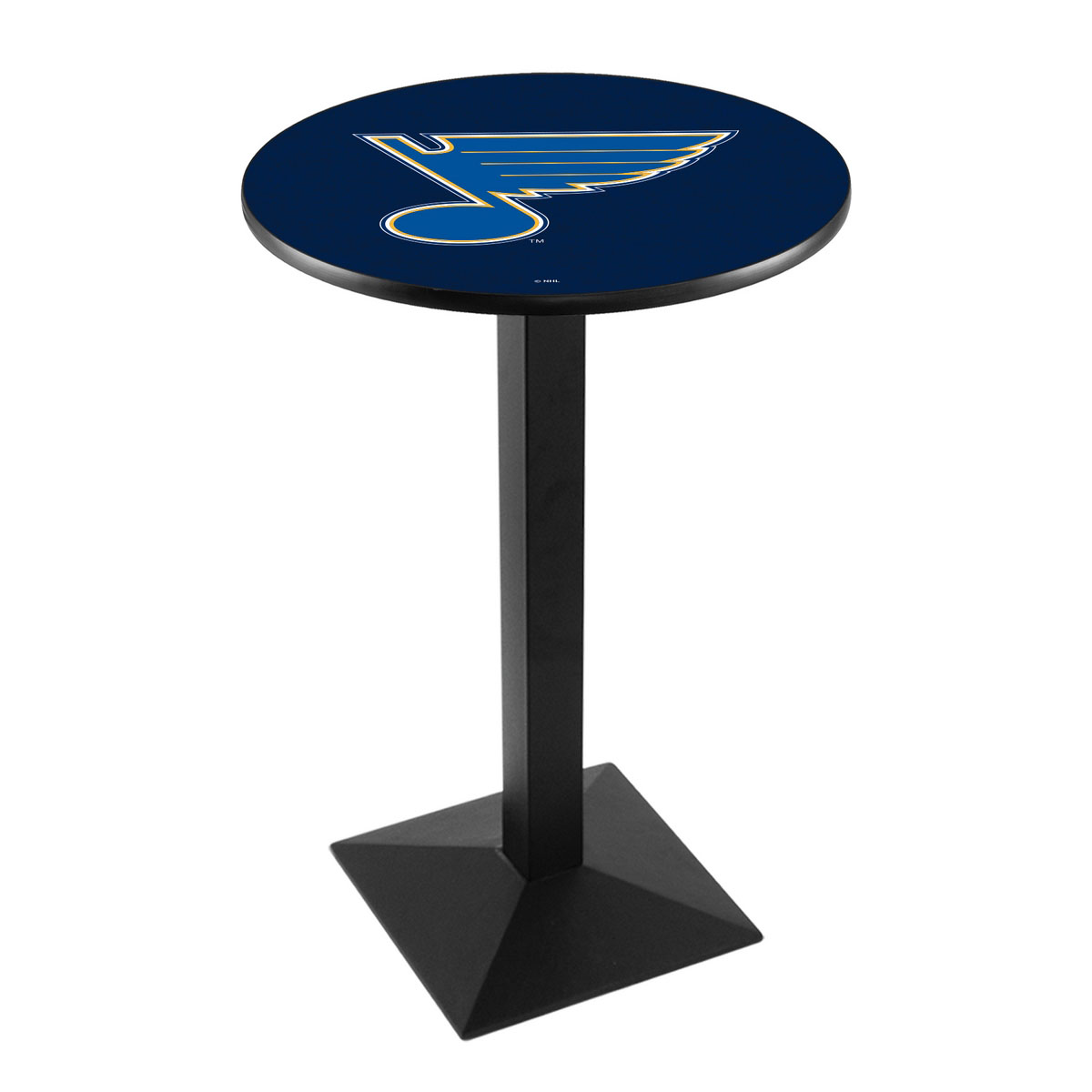 St Louis Blues Logo Pub Bar Table With Square Stand