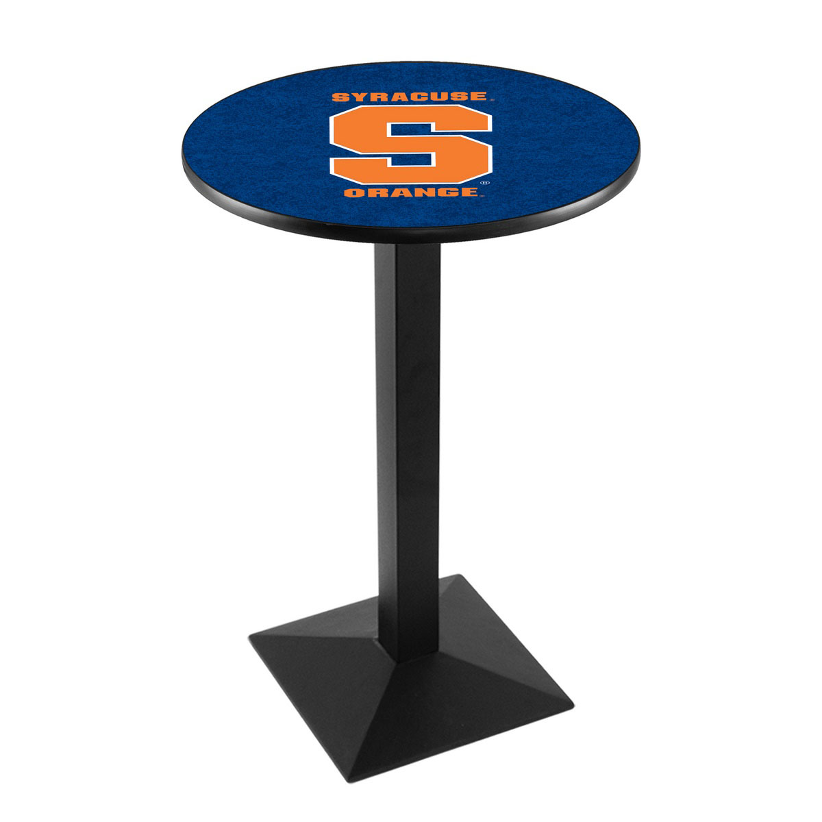 Syracuse University Logo Pub Bar Table With Square Stand