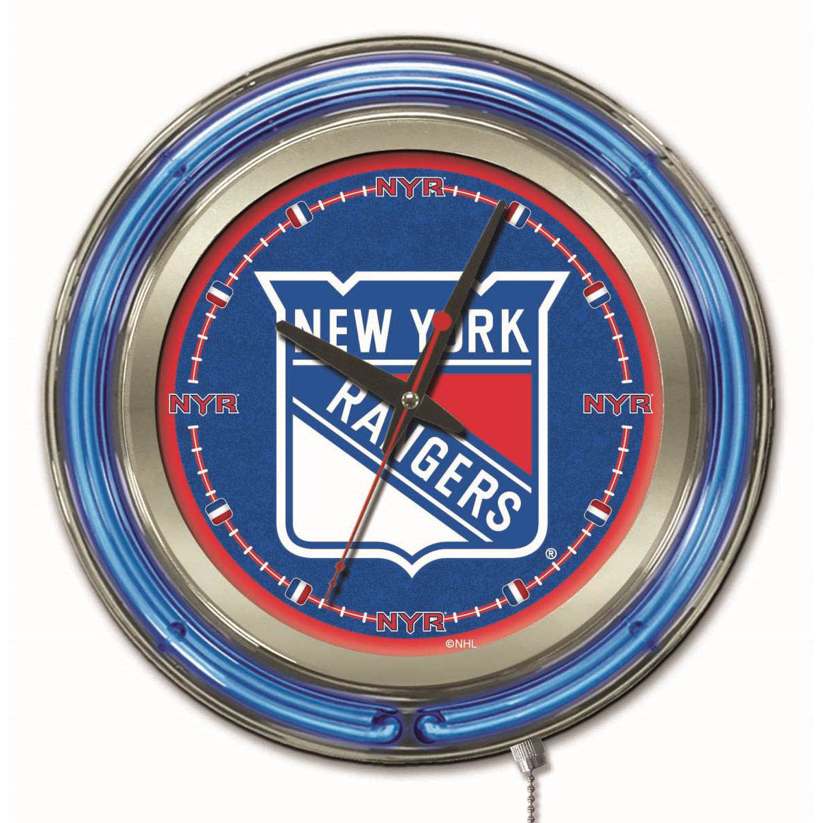 15 Inch New York Rangers Neon Clock