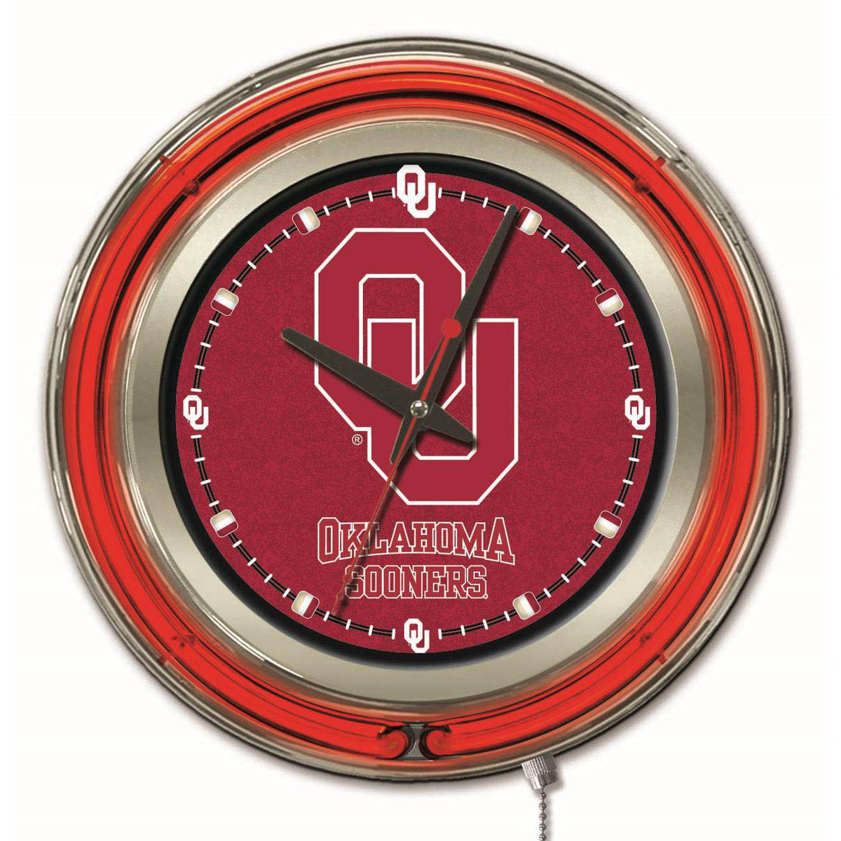 15 Inch Oklahoma Neon Clock