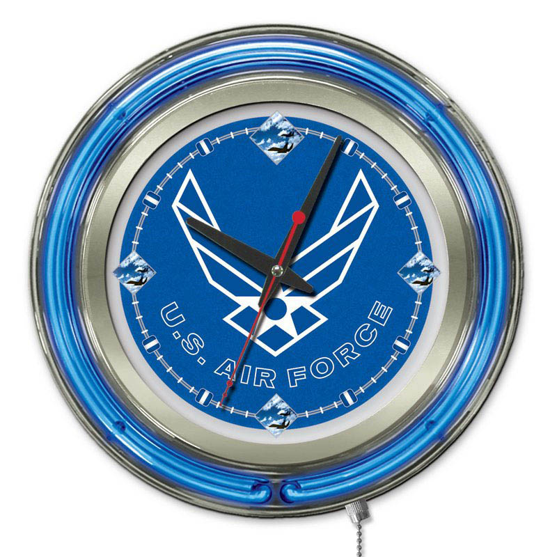 15 Inch U.s. Air Force Neon Clock