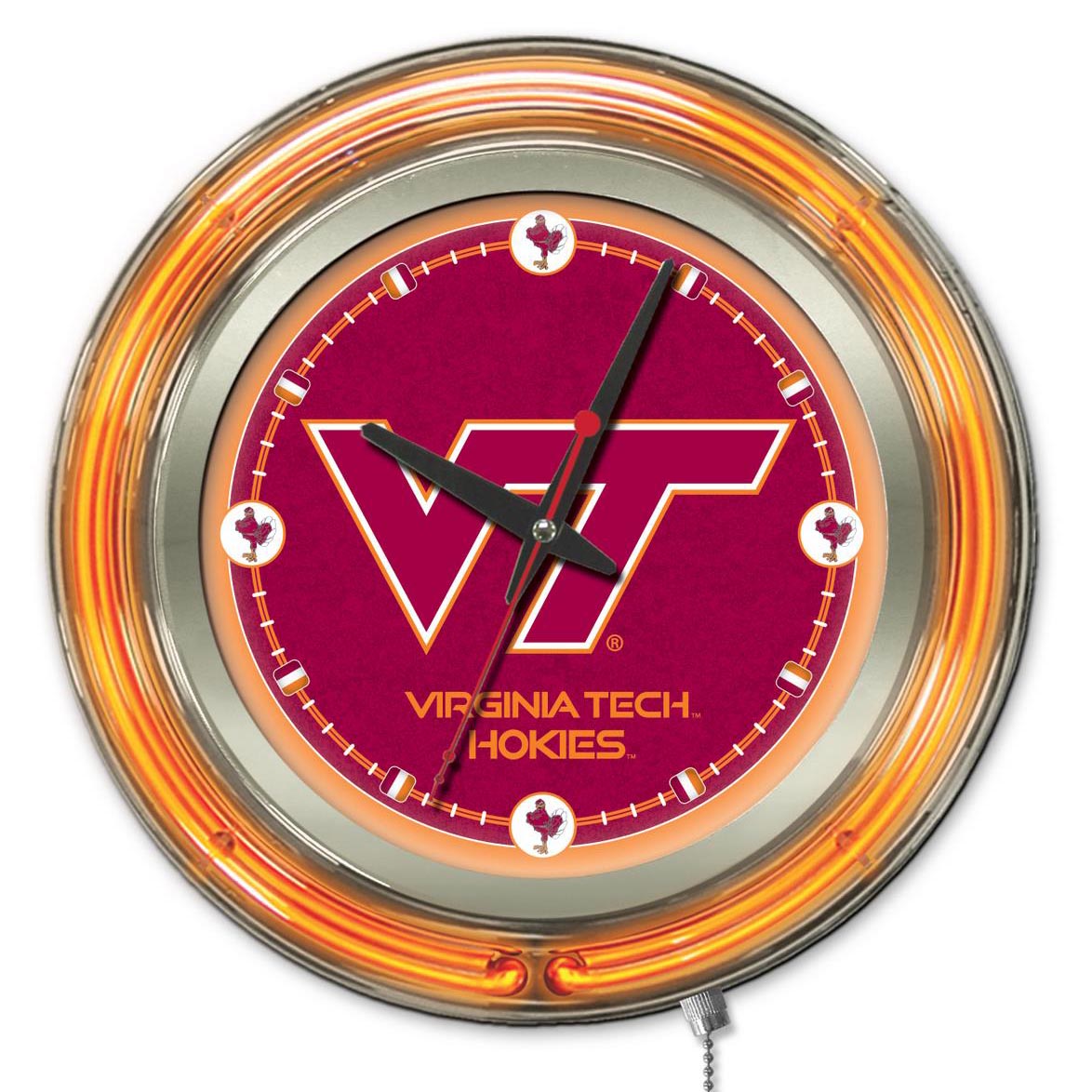 15 Inch Virginia Tech Neon Clock