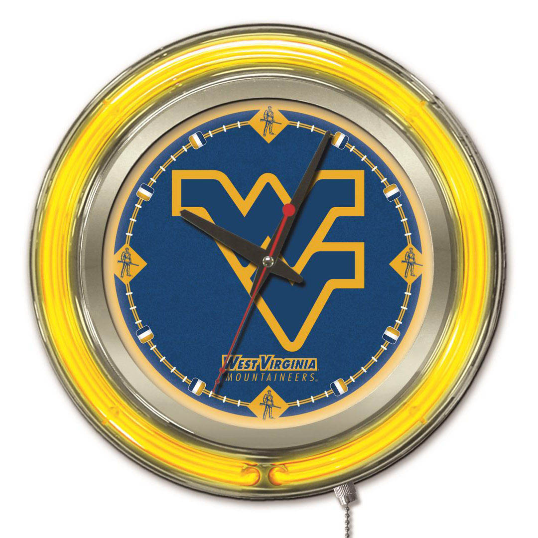 15 Inch West Virginia Neon Clock