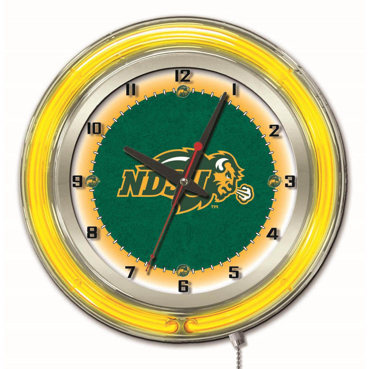 19 Inch North Dakota State Neon Clock