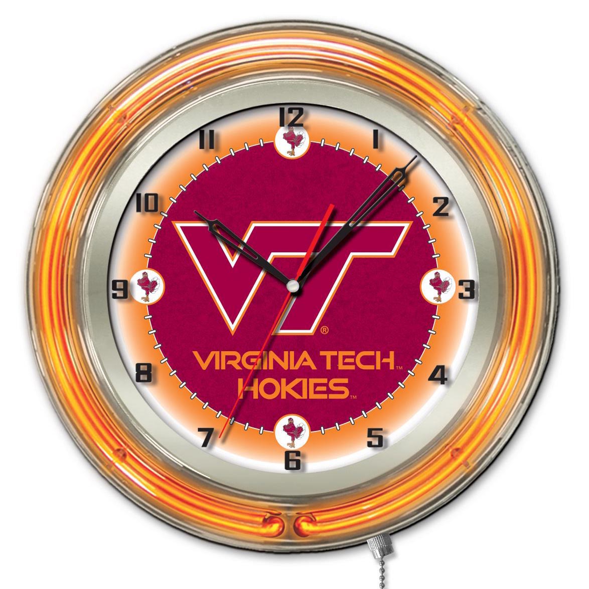 19 Inch Virginia Tech Neon Clock