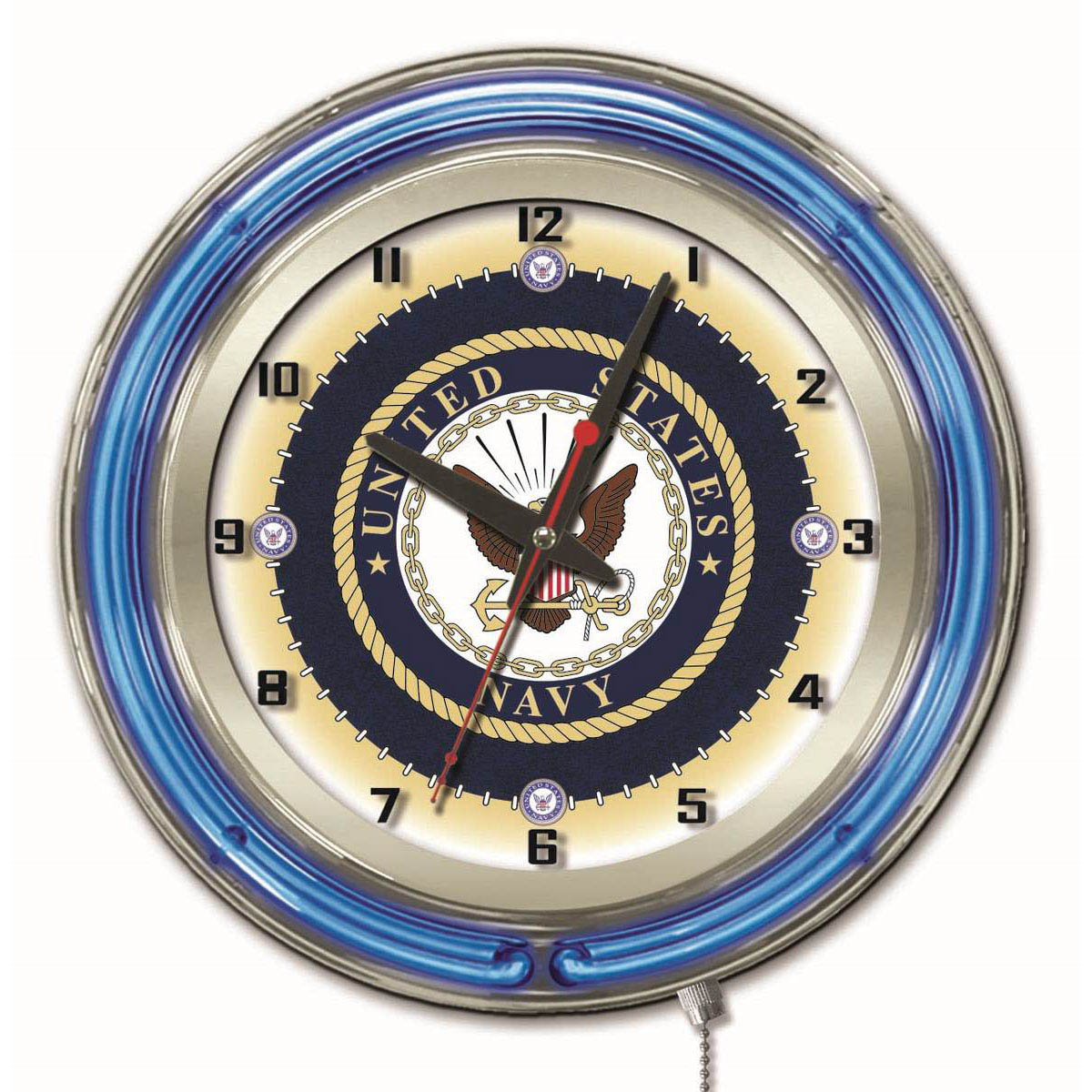 19 Inch U.s. Navy Neon Clock