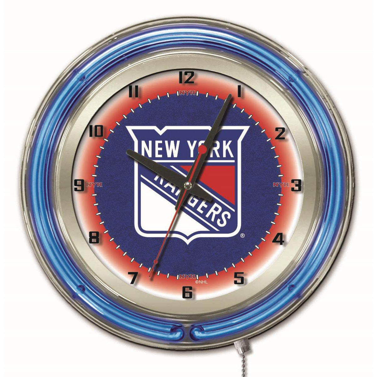 19 Inch New York Rangers Neon Clock