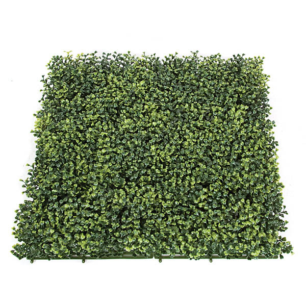 20x20 Inch Tutone Artificial Outdoor Boxwood Mat: 3 Inches High (set Of 4)