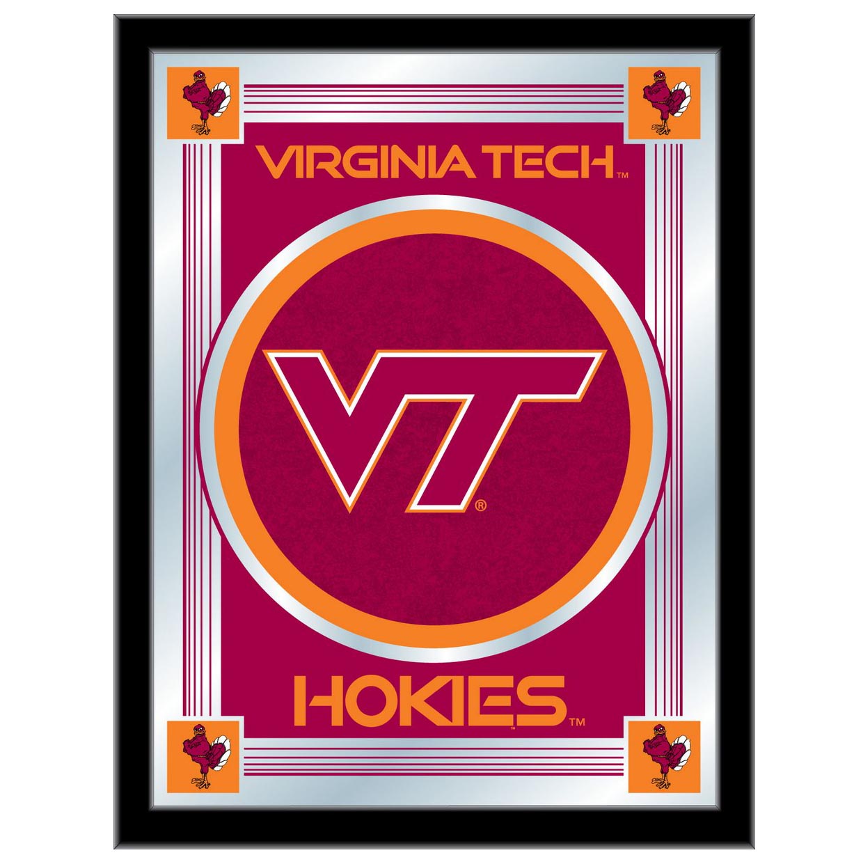 Virginia Tech University Logo Mirror
