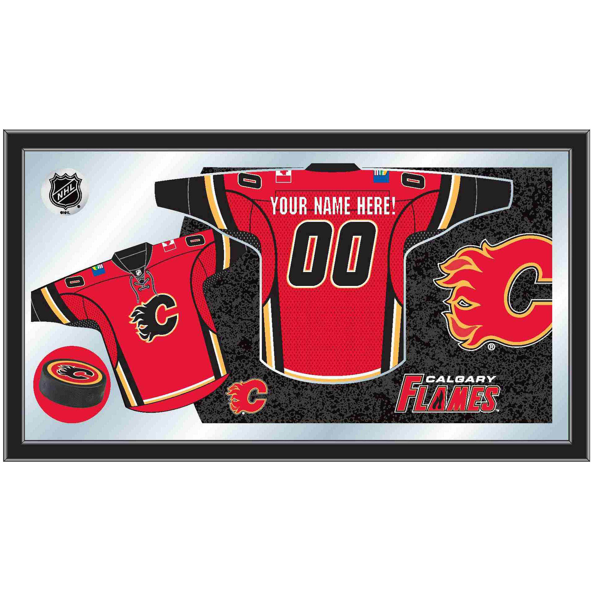 Calgary Flames Jersey Mirror