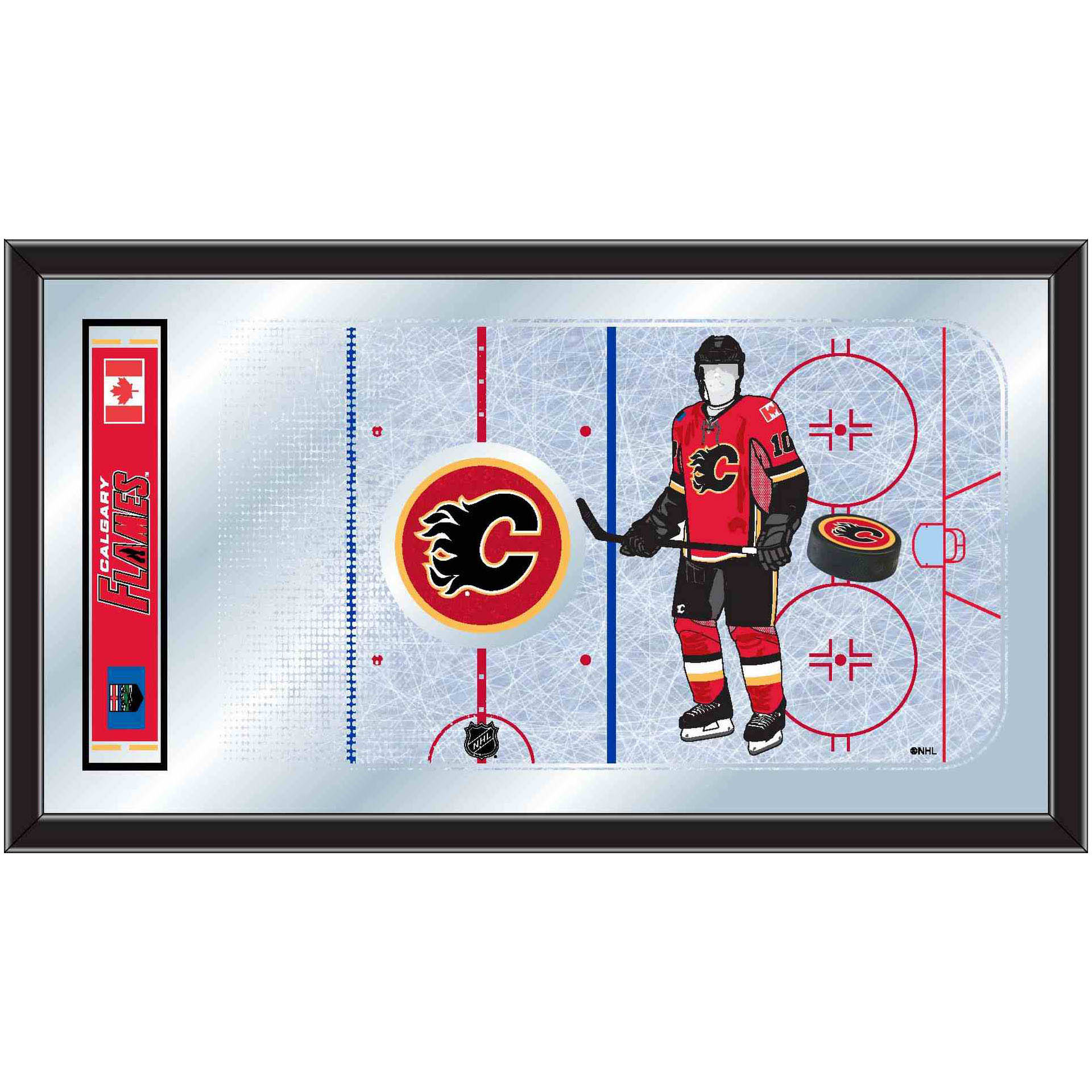 Calgary Flames Hockey Rink Mirror
