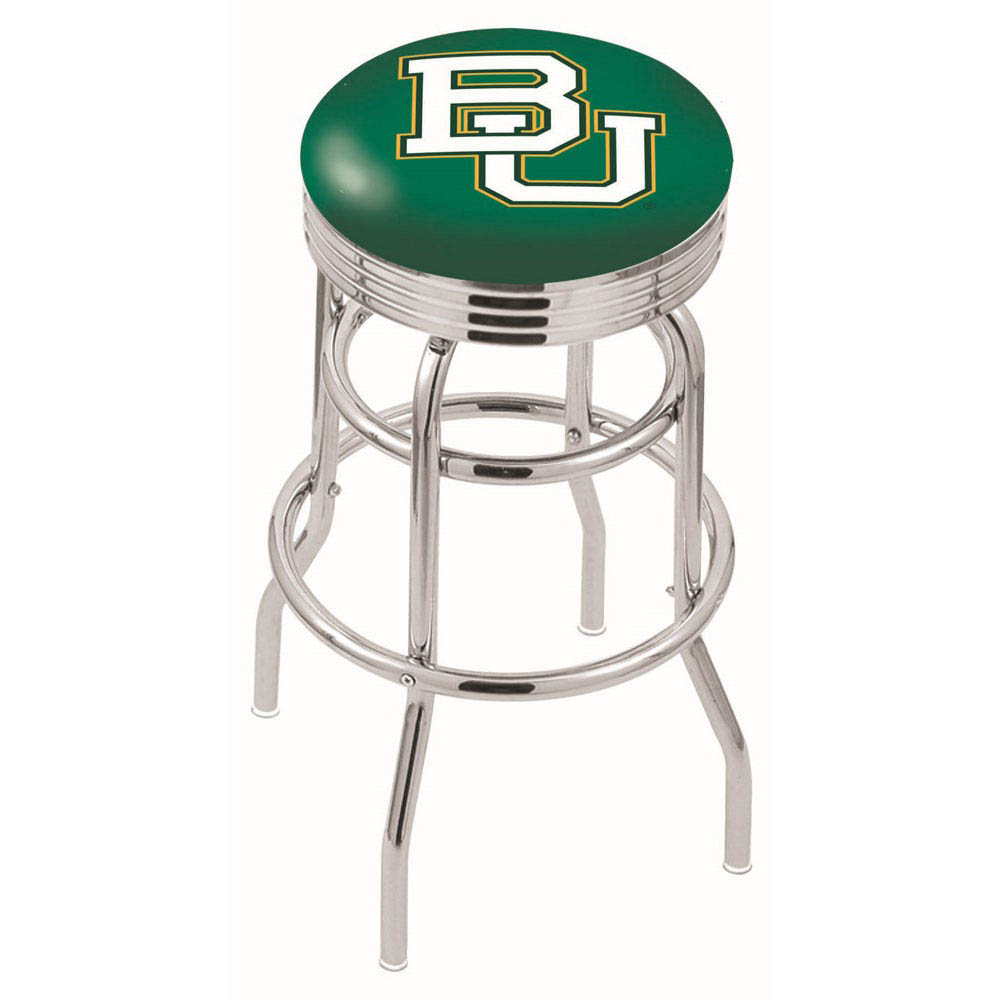 L7c3 - 30 Inch Chrome 2-ring Baylor Swivel Counter Stool
