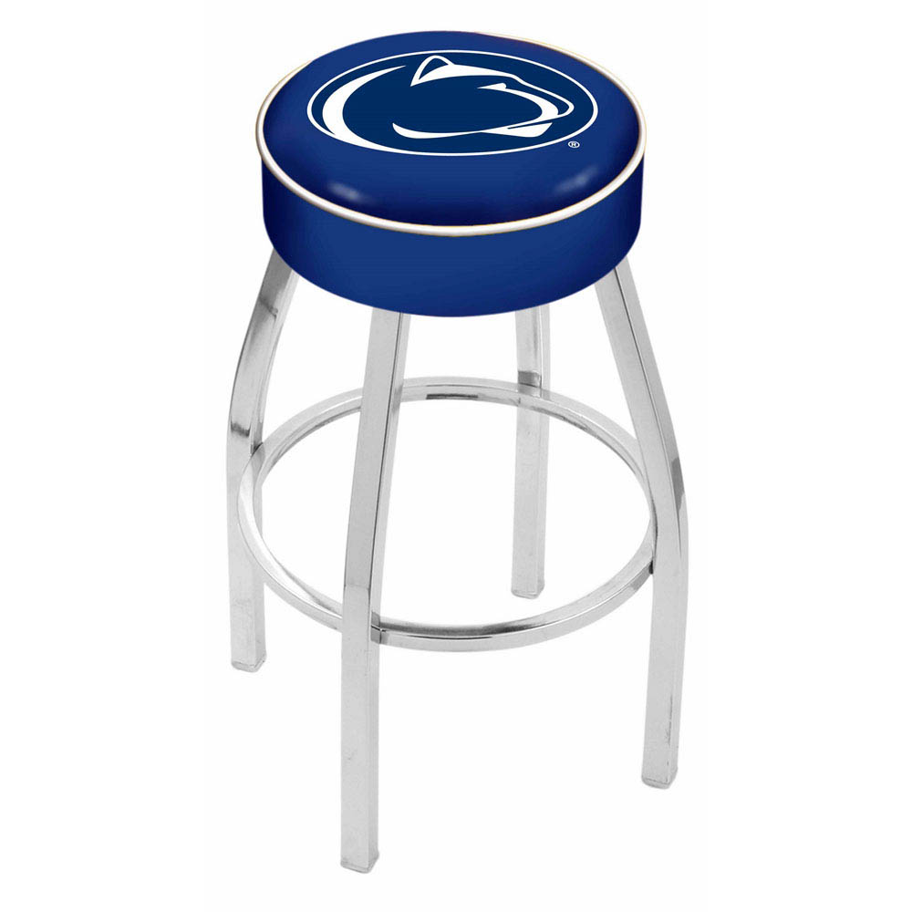 30 Inch Penn State Logo Swivel Counter Stool W/ Chrome Base