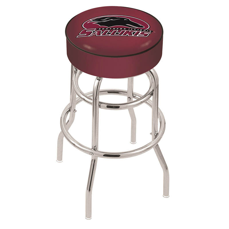 30 Inch Southern Illinois 2-ring Swivel Counter Stool W/ Chrome Base