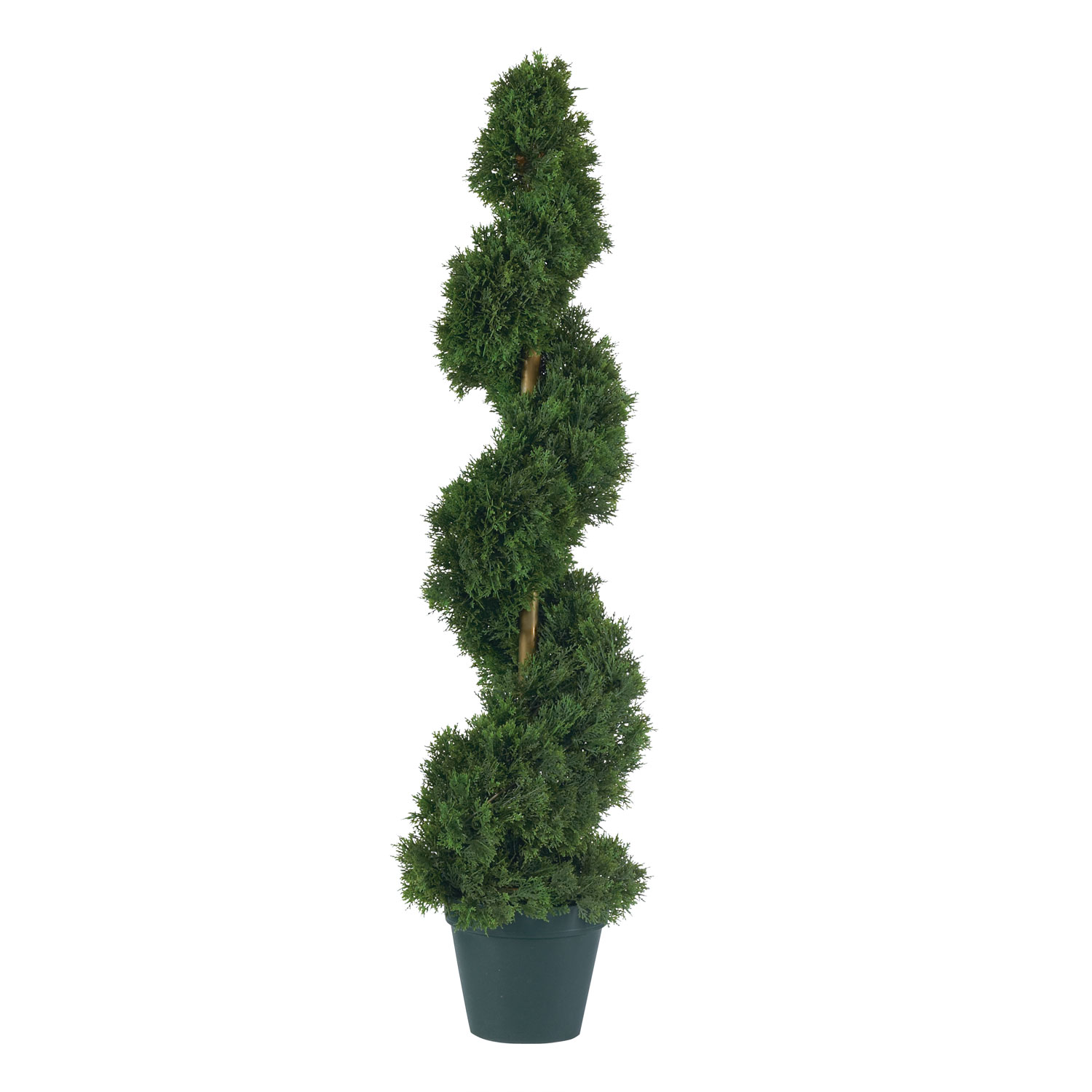 3 Foot Artificial Cedar Spiral Topiary Tree: Potted