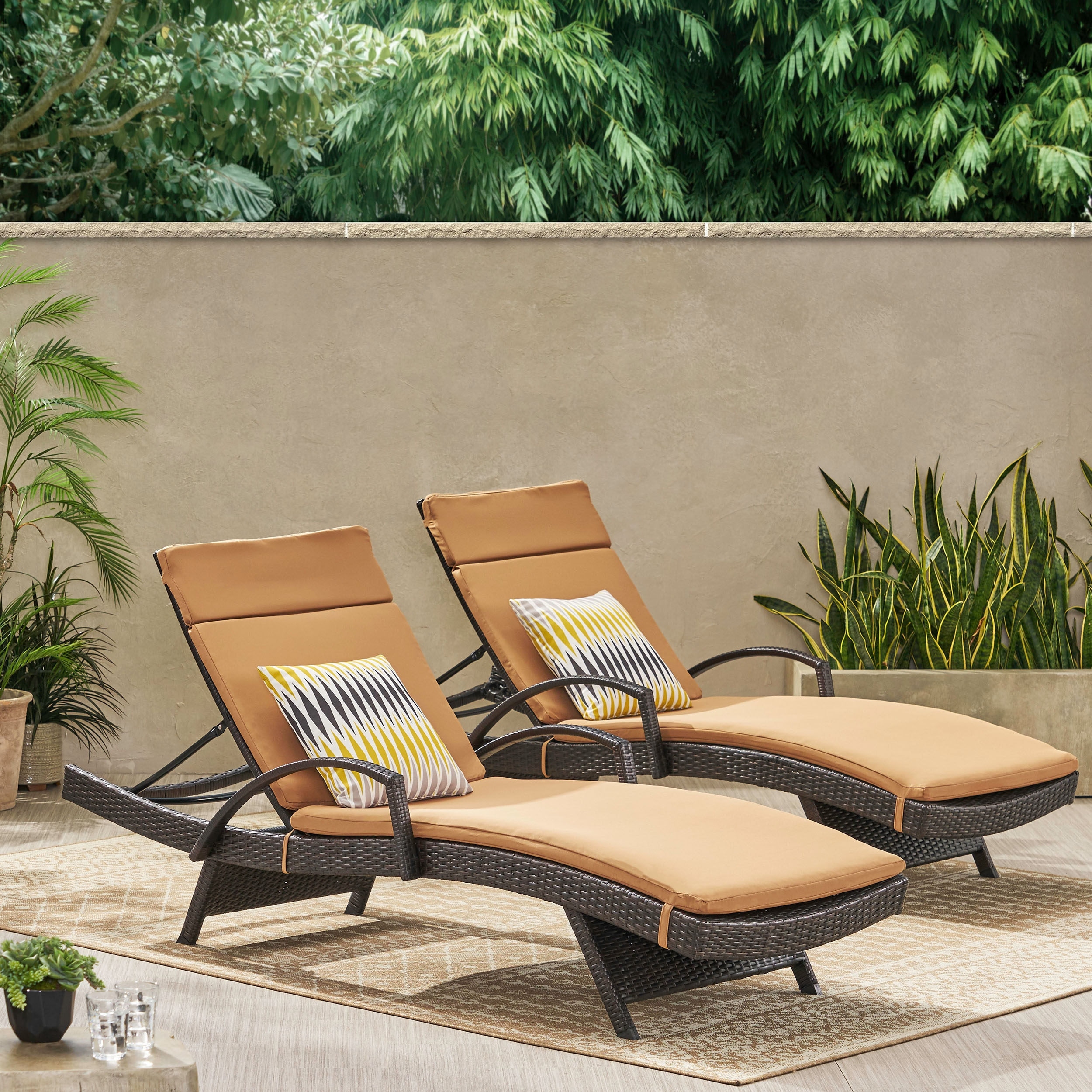 Vilano Outdoor Cushioned Lounge Chair (set Of 2) By Havenside Home