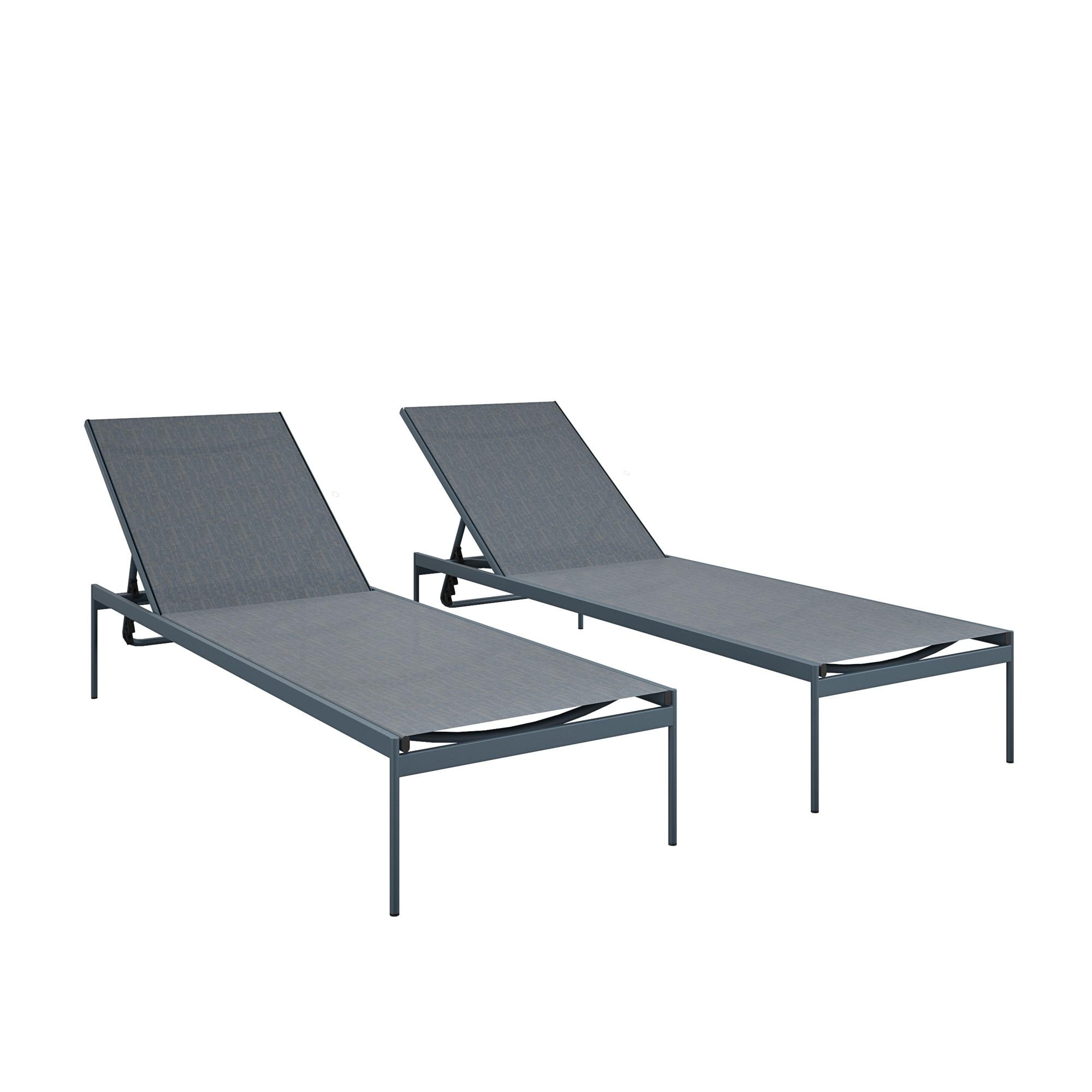 Cosco Outdoor Steel Chaise Lounge Chairs