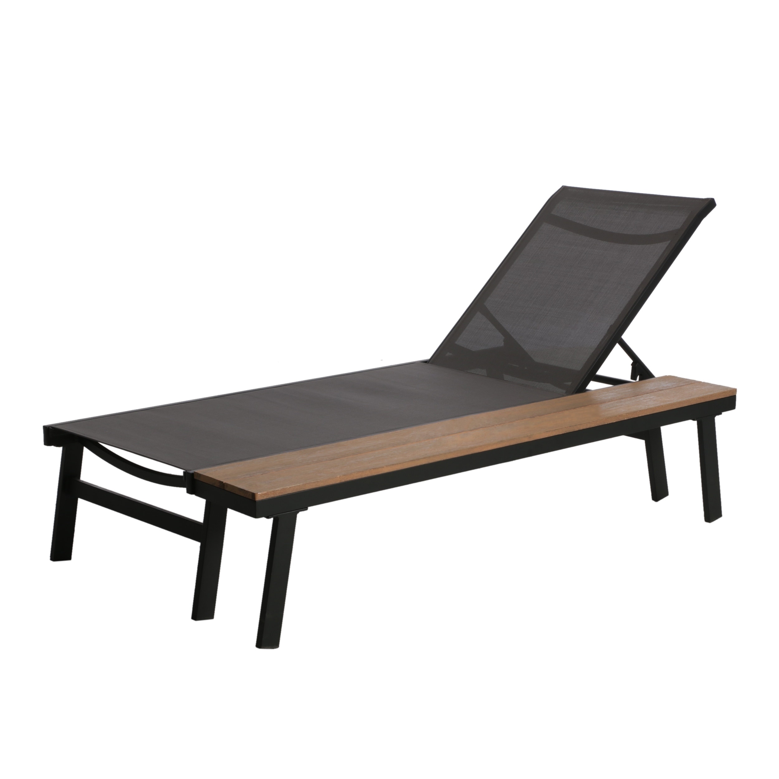 Waterloo Outdoor Mesh And Chaise Lounge With Side Table By Christopher Knight Home