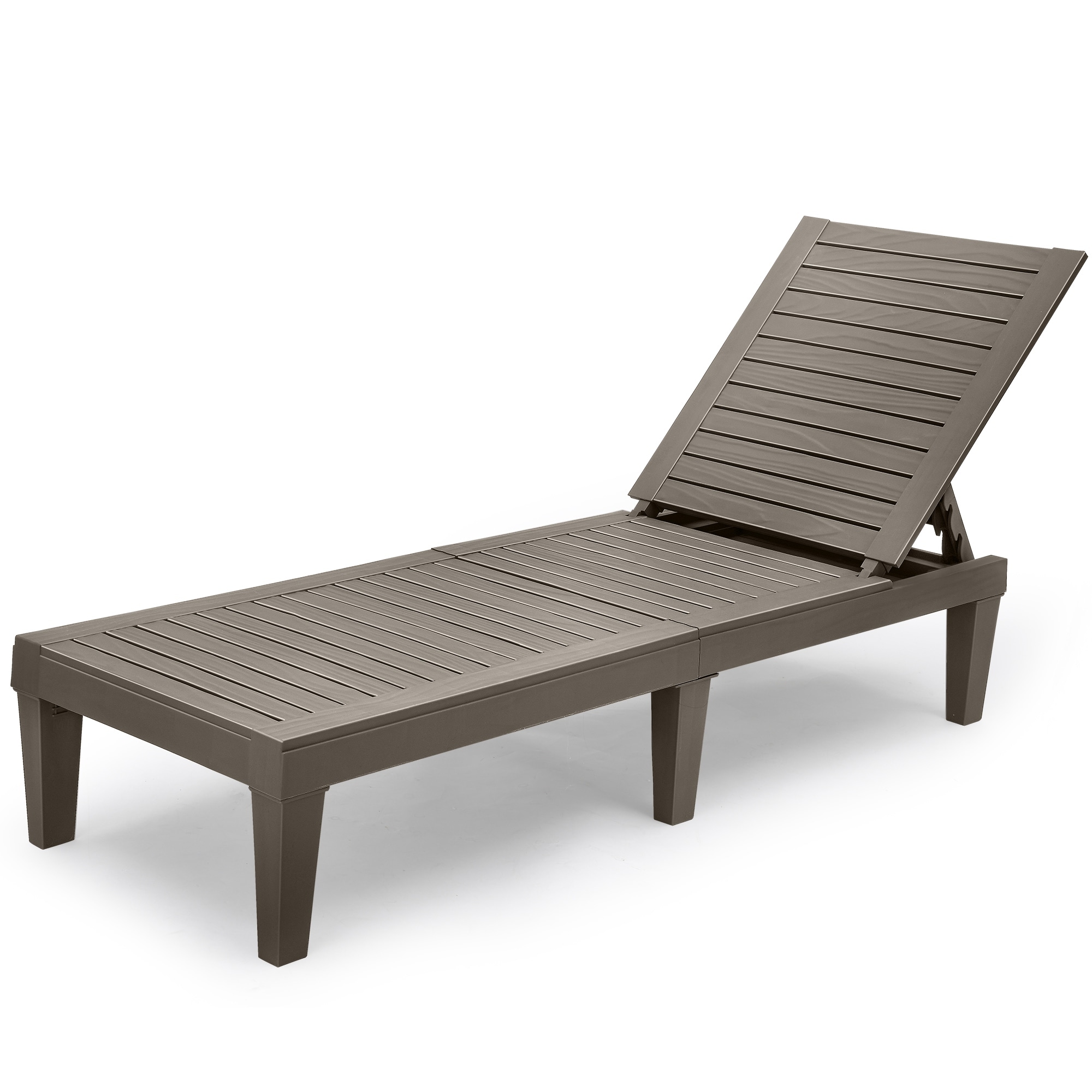 74.5 Reclining Single Outdoor Lounge Chairs - N/a