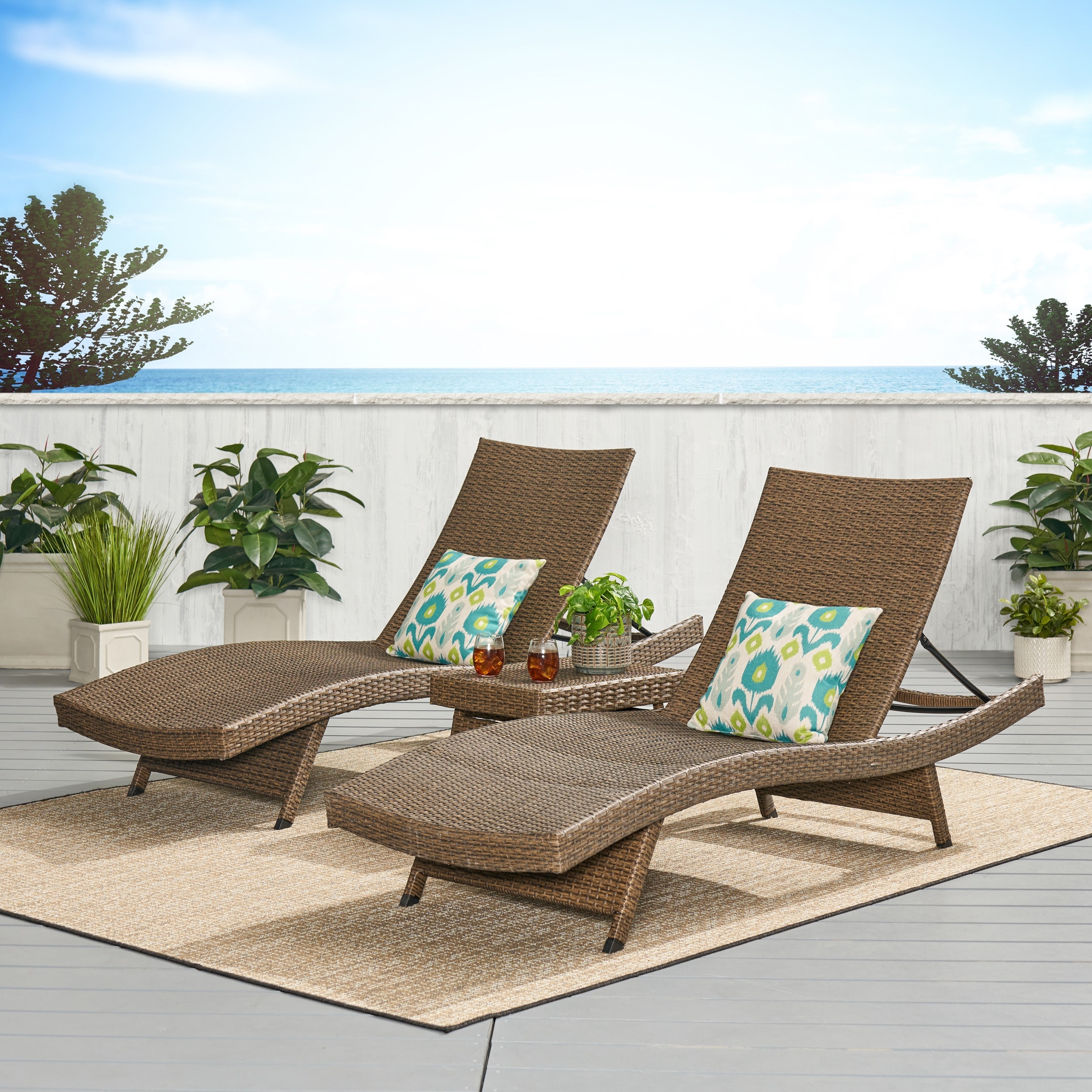 Vilano 3-piece Outdoor Lounge Set By Havenside Home