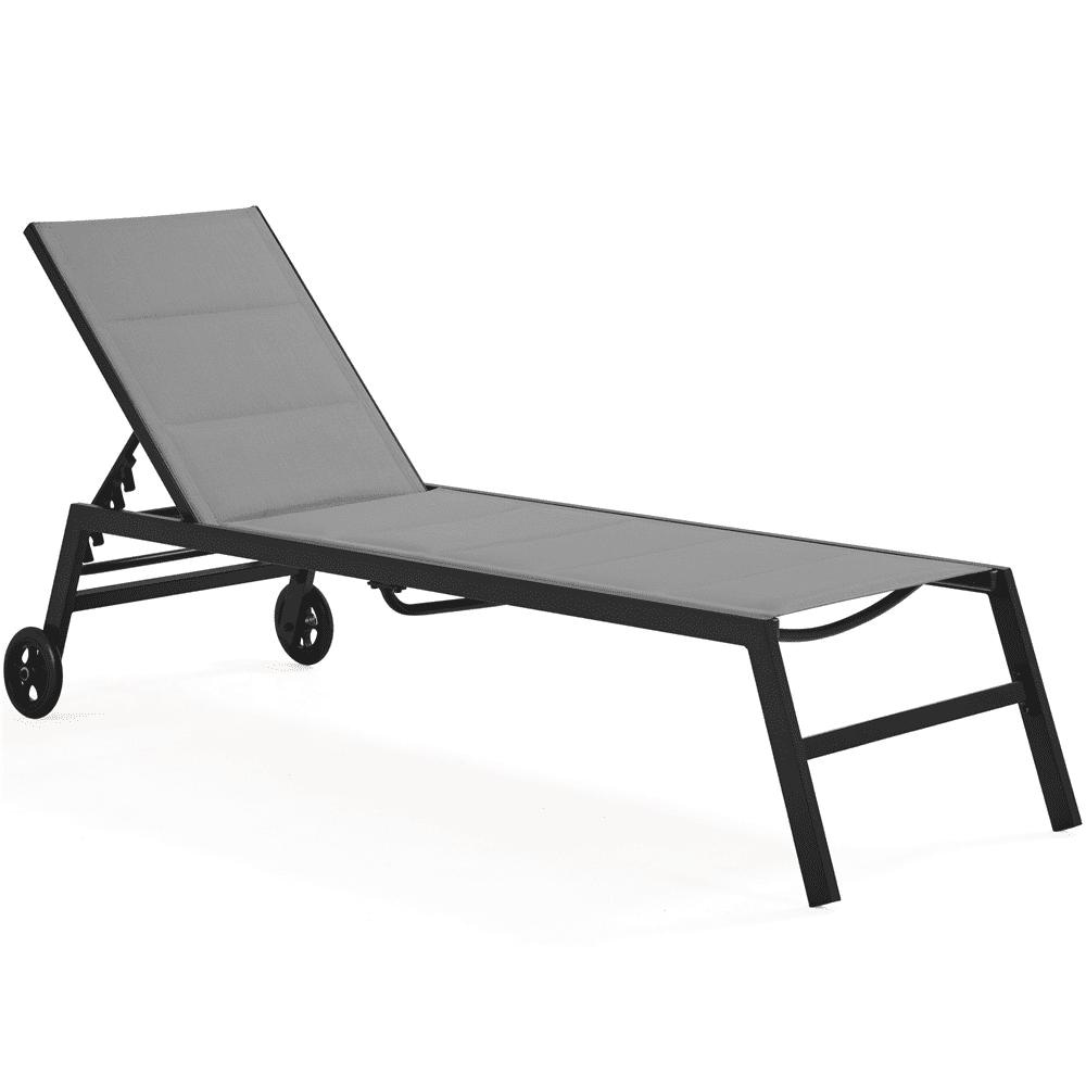 Outdoor Cotton-padded Lounge Chair Portable Folding Lounge Chair
