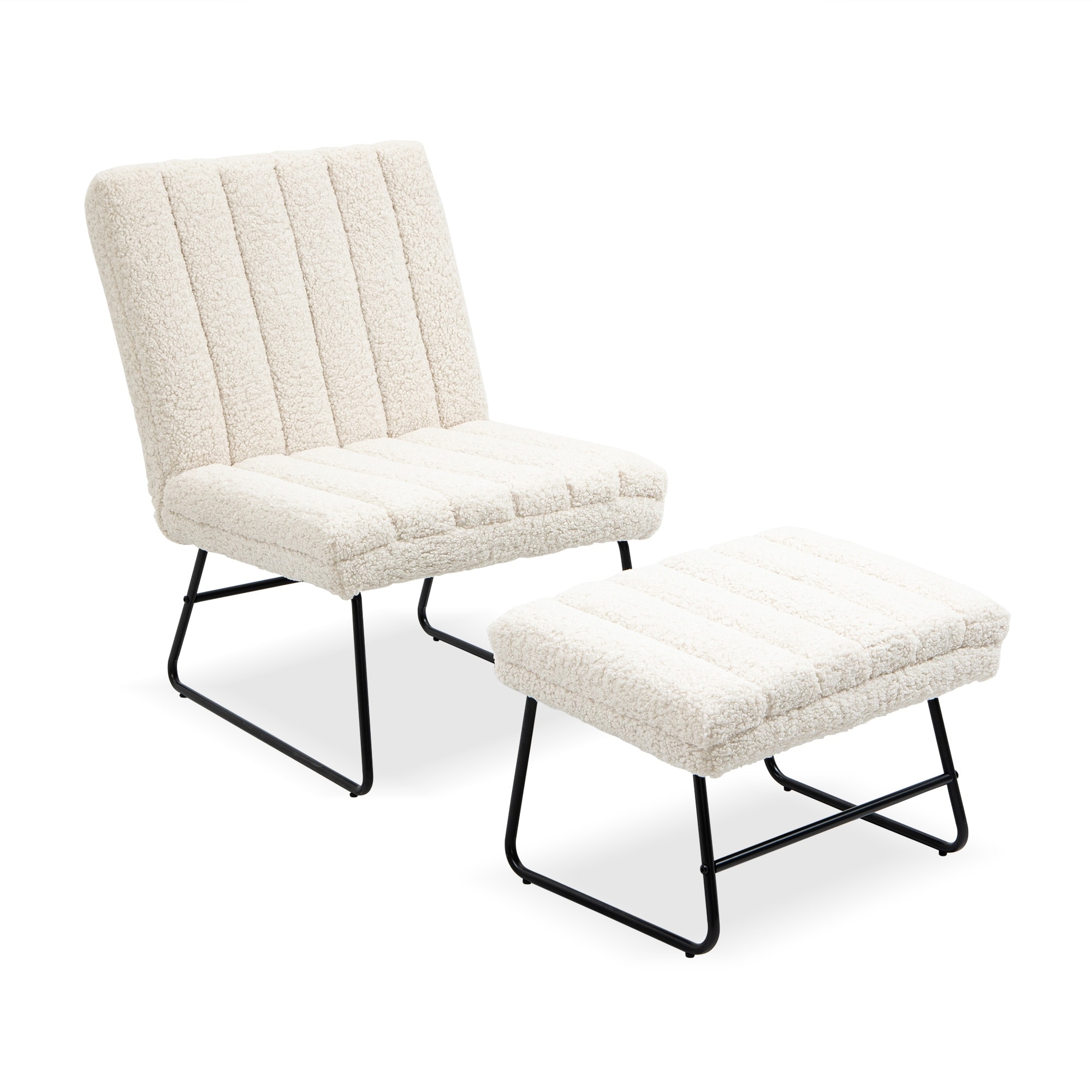 Modern Lazy Lounge Chair Single Leisure Upholstered Sofa Set