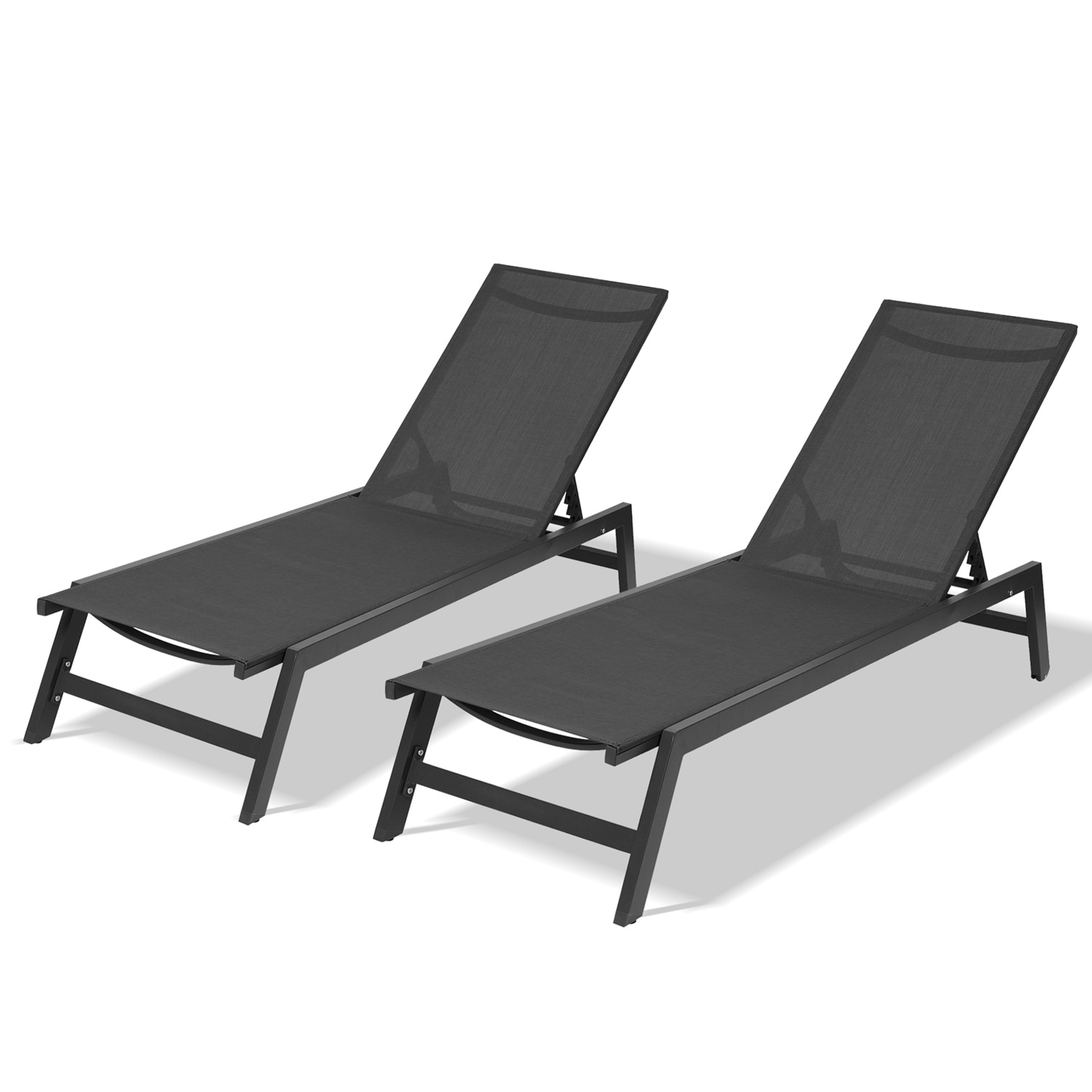 Topcraft 2-piece Ajdustable Outdoor Lounge Chair