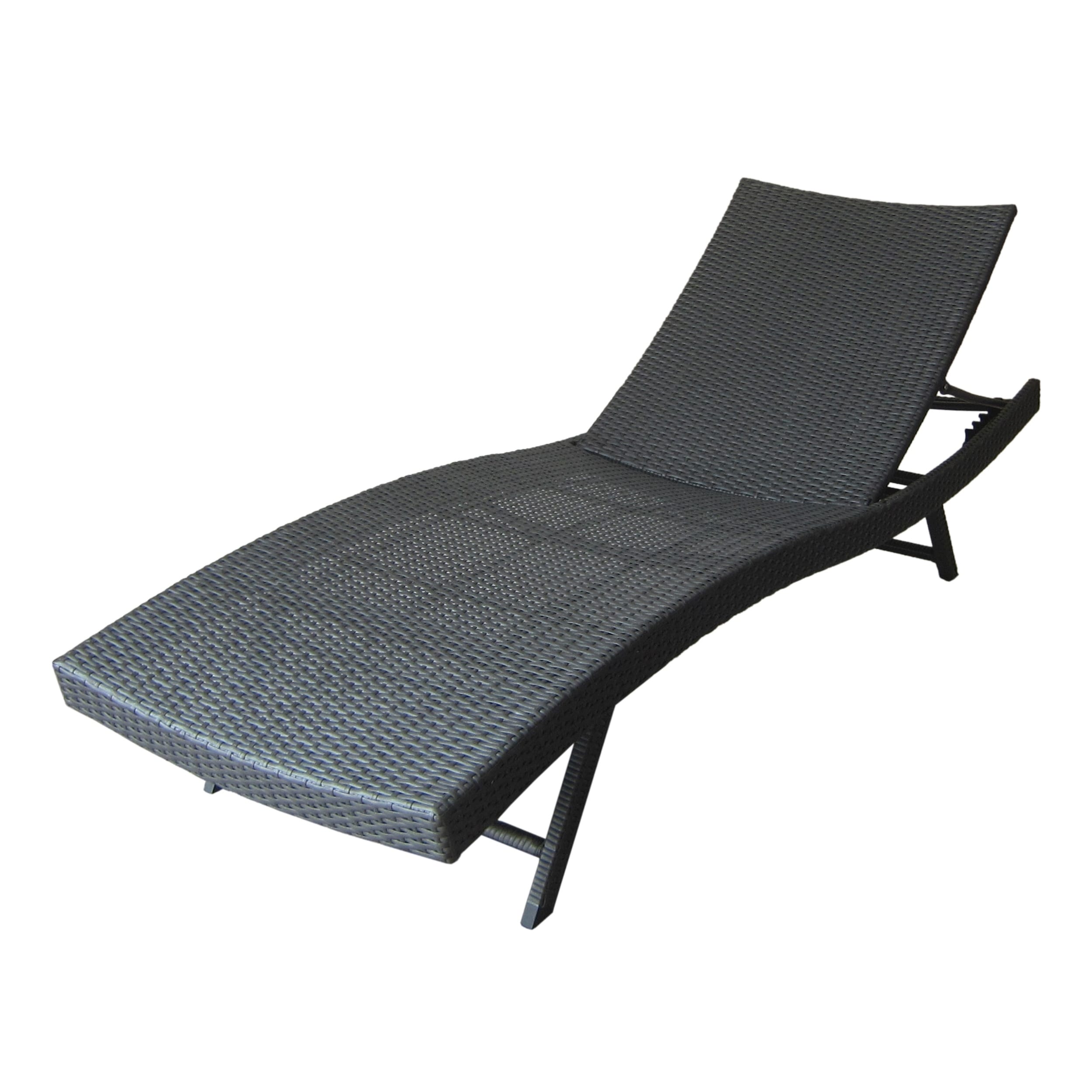 Kauai Outdoor Wicker Chaise Lounge By Christopher Knight Home