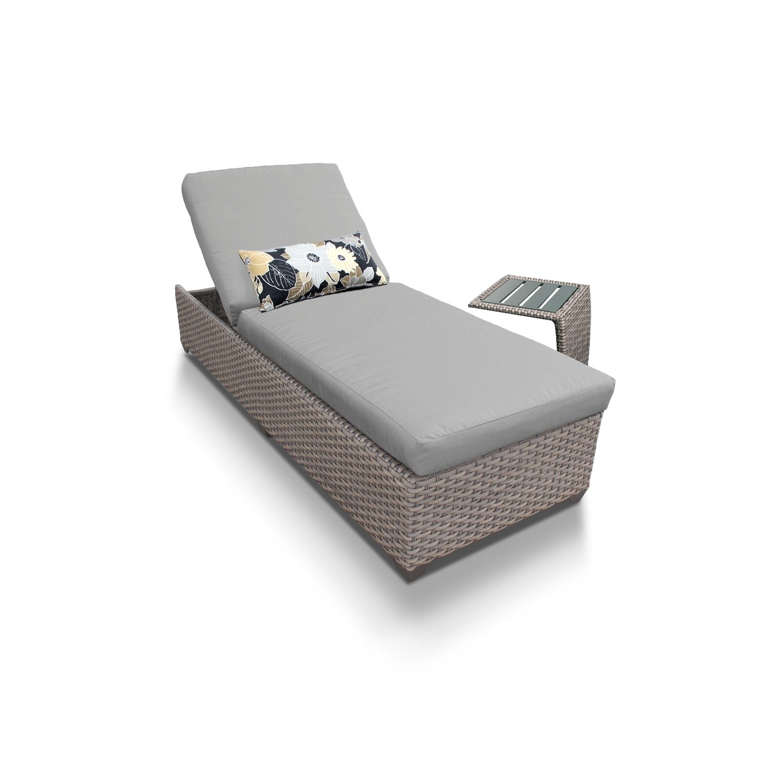 Monterey Chaise Outdoor Furniture W/ Side Table
