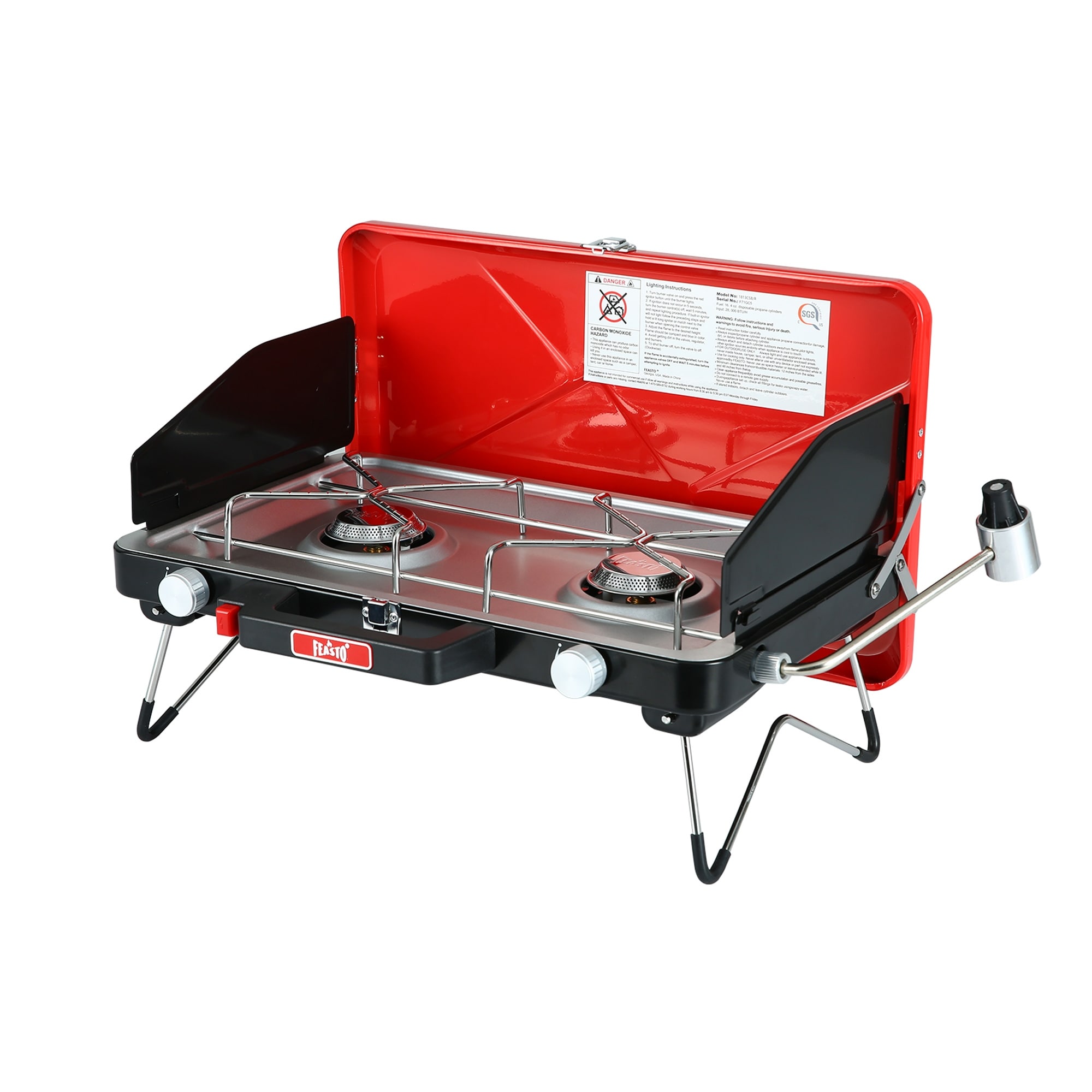 Feasto Propane Portable Camping Stoves With 28000 Btu - N/a
