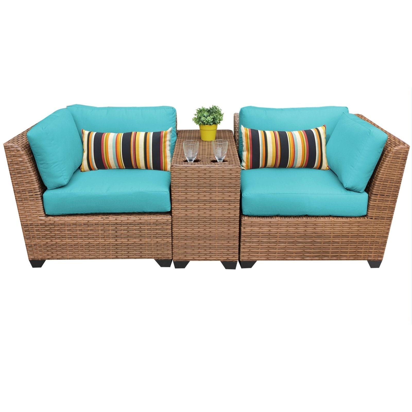 Laguna 3 Piece Outdoor Wicker Patio Furniture Set 03b