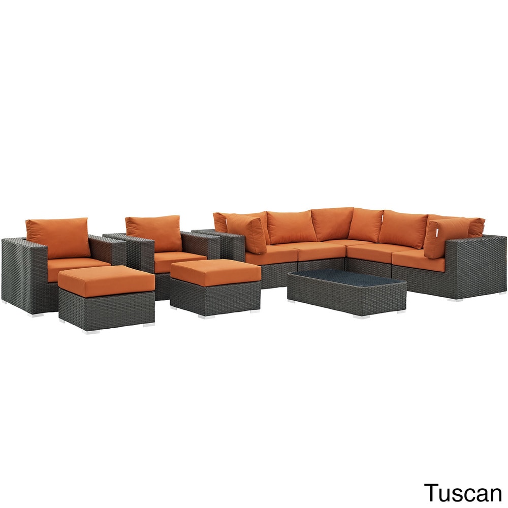 Stopover Outdoor Patio 10-piece Sectional Set