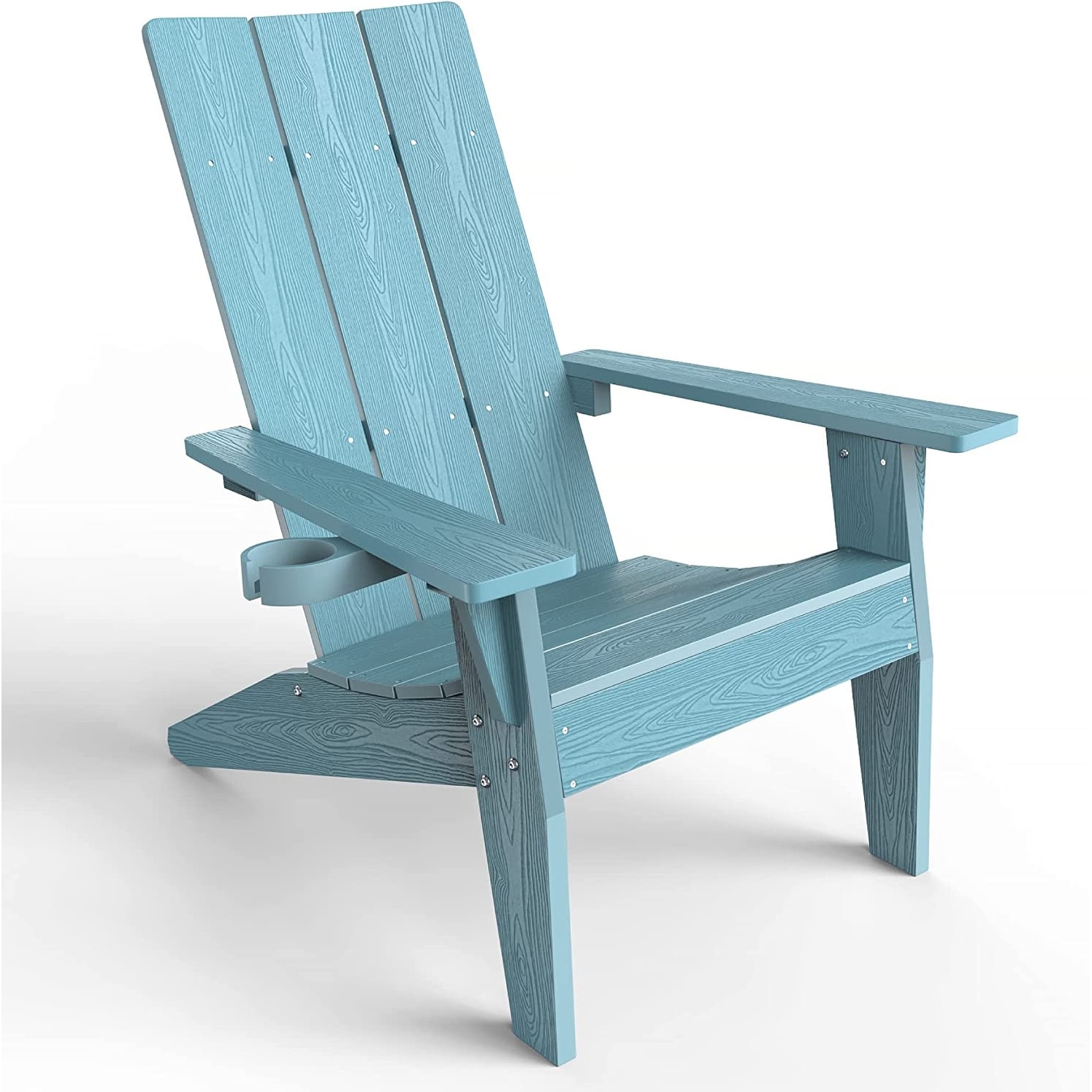 Winsoon All Weather Hips Outdoor Adirondack Chairs With Cup-holder Set Of 8