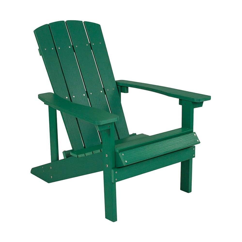 Charlestown All-weather Adirondack Chair In Green Faux Wood
