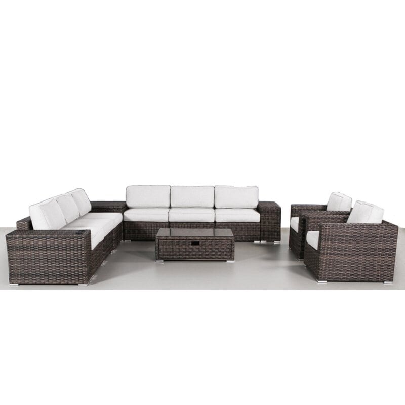 12 Piece Sectional Set With Cushions