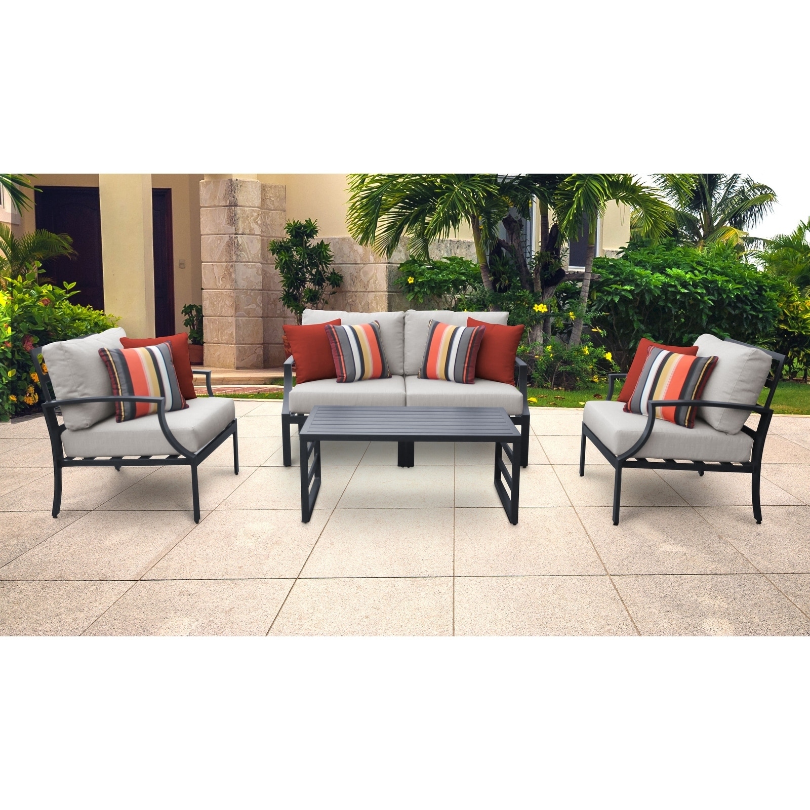 Moresby 5-piece Outdoor Aluminum Patio Furniture Set 05c By Havenside Home
