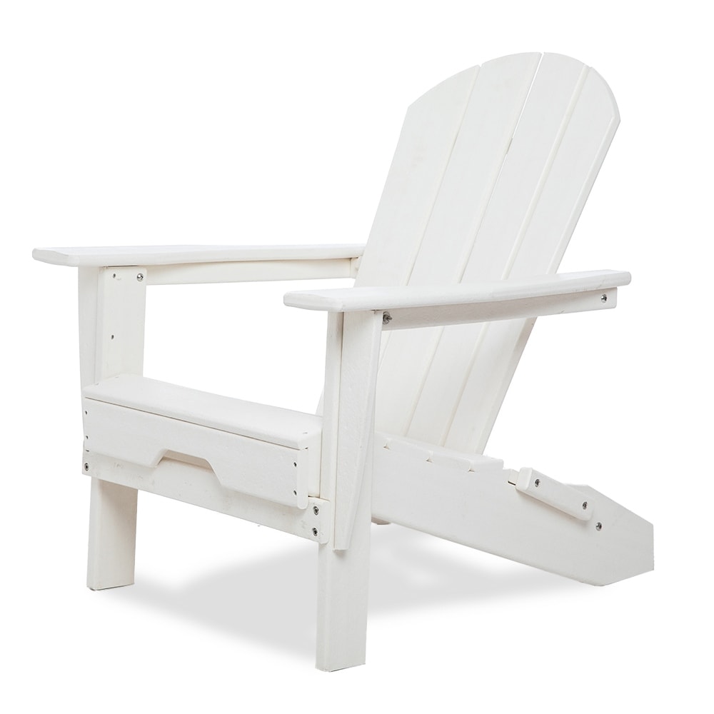 All Weather Folding Adirondack Chair  Hdpe Recyclable Plastic